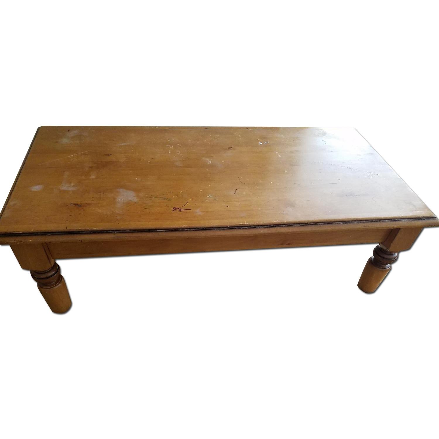 Pottery Barn Rectangular Coffee Table w/ Drawer - image-0