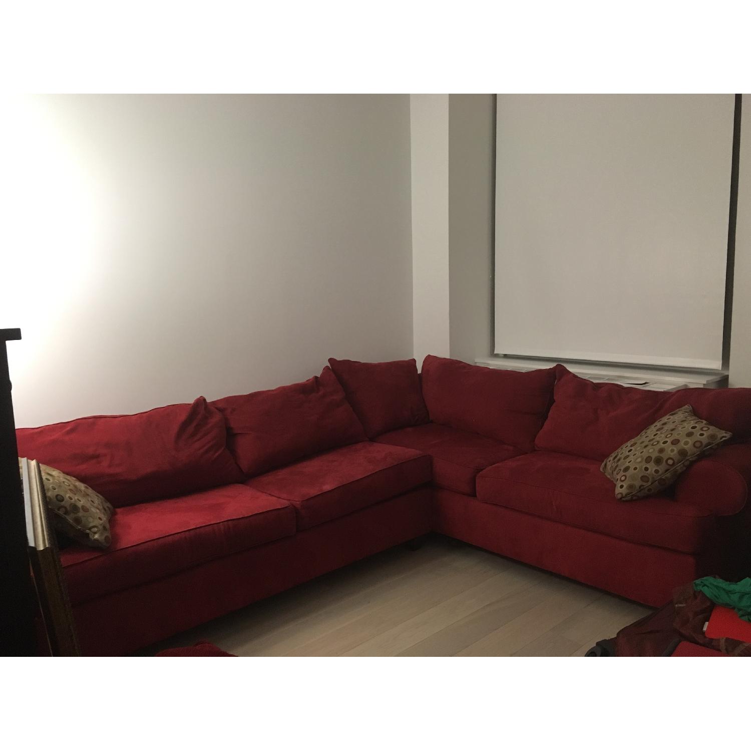 Raymour & Flanigan Vegas Oversized Red Sectional - image-4