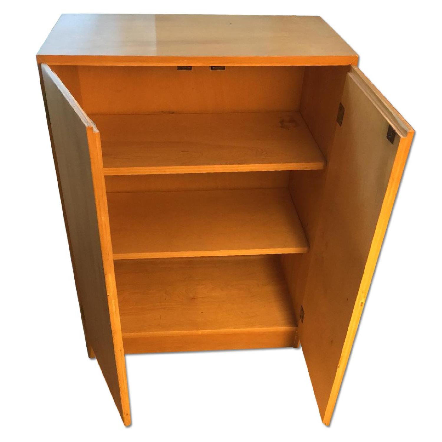 Solid Wood Shelving Unit w/ Doors AptDeco