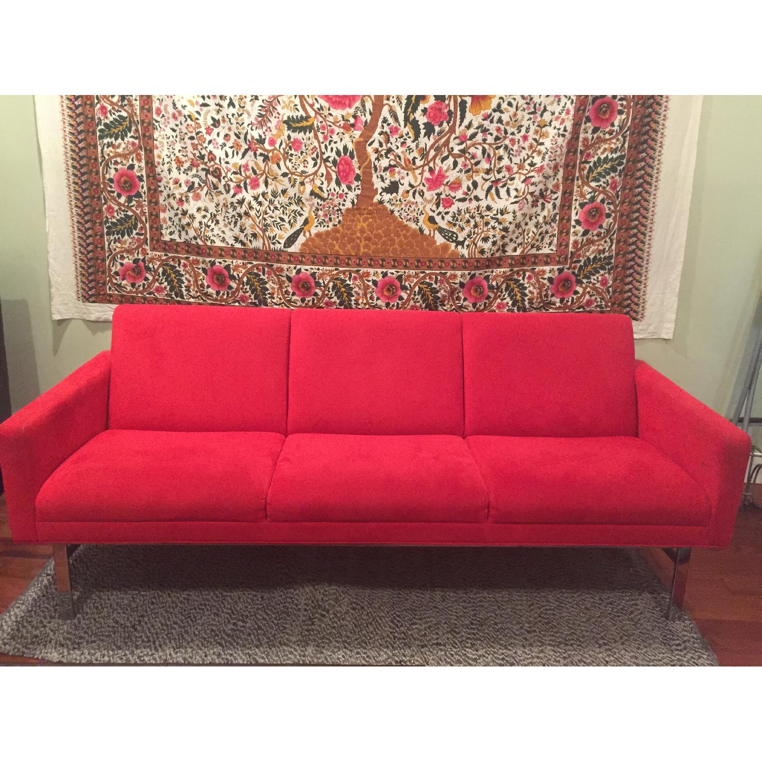 CB2 Red Couch - image-1