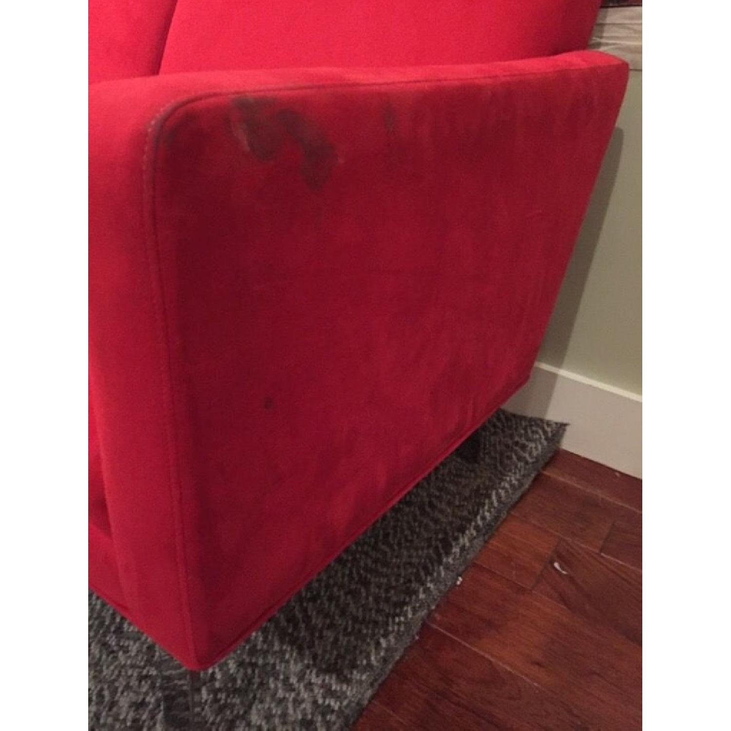 CB2 Red Couch - image-2