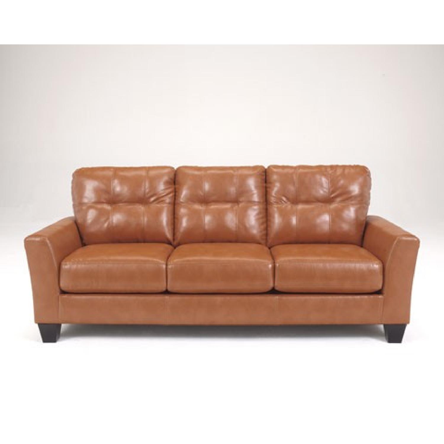 Ashley's Paulie Orange Sofa - image-2