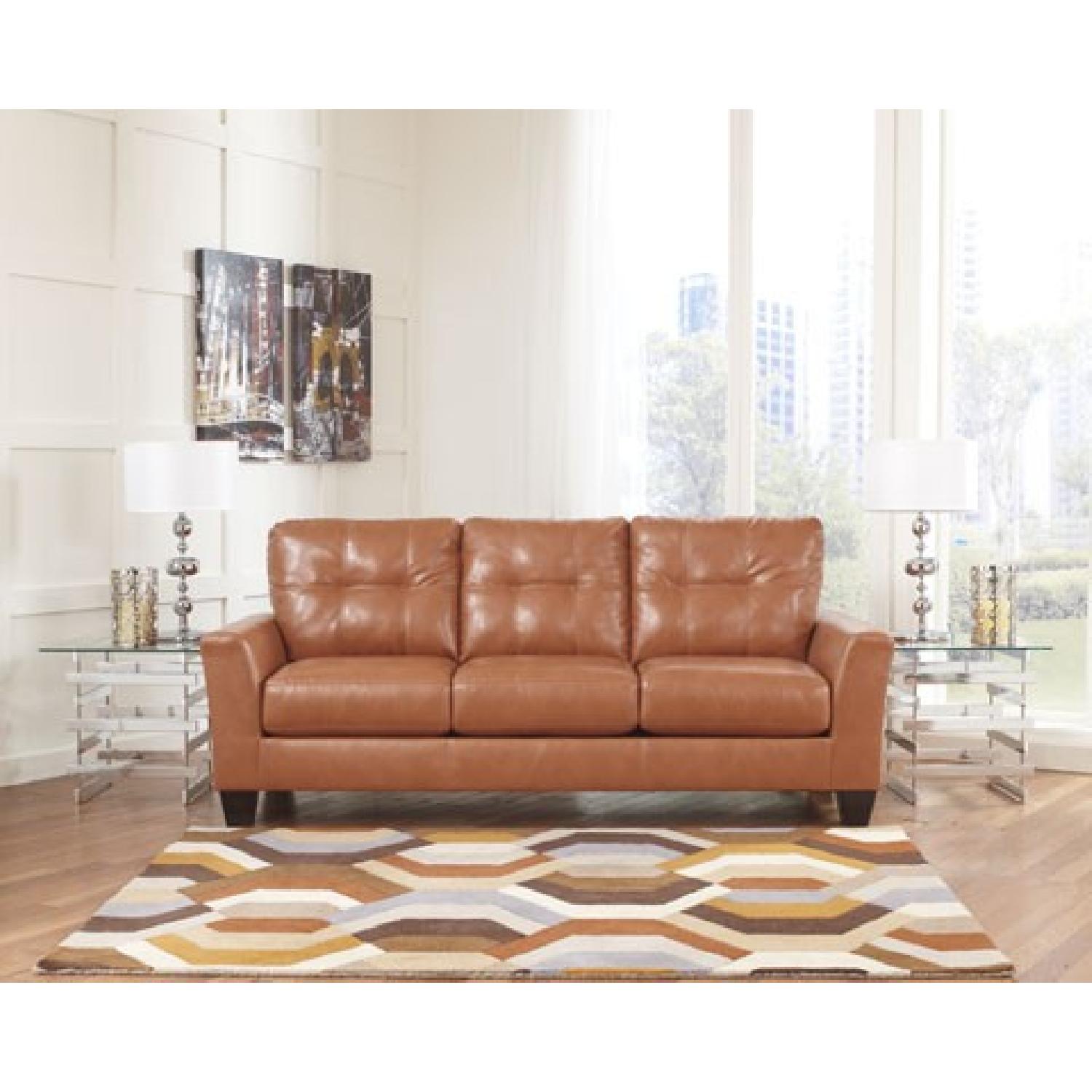 Ashley's Paulie Orange Sofa - image-3