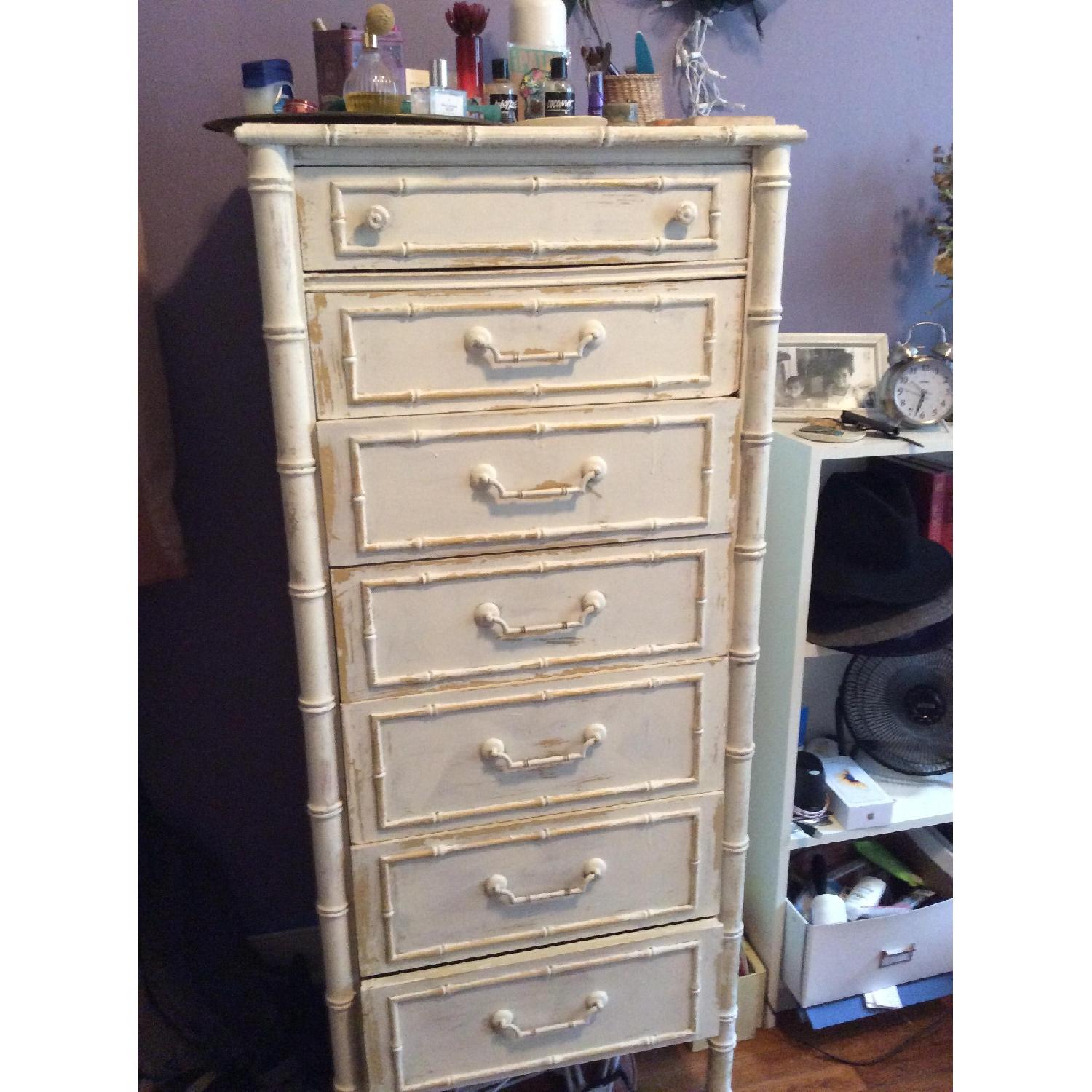 7-Drawer White Shabby Chic Dresser - image-1