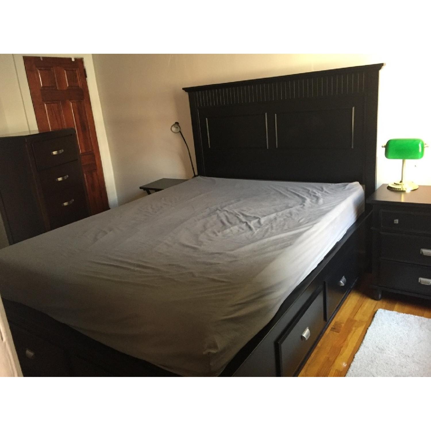 Bob's Spencer Black Queen Storage Bed - image-2
