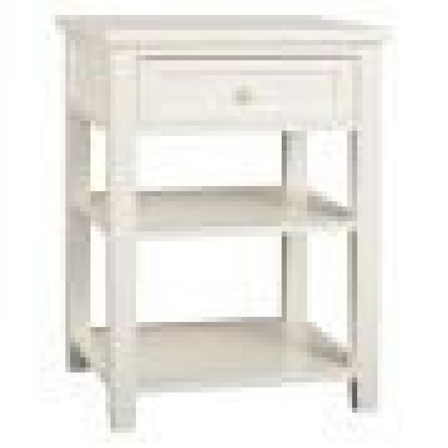 Pottery Barn Beadboard Bedside Table AptDeco