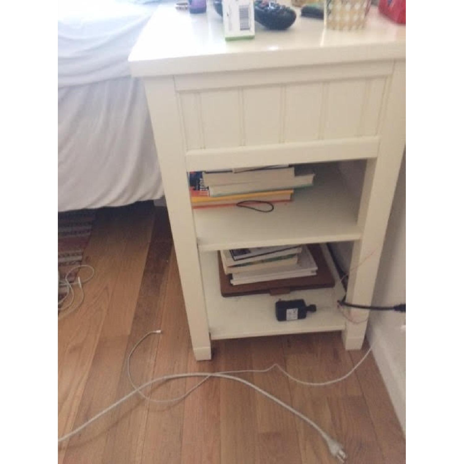 Pottery Barn Beadboard Bedside Table - image-3
