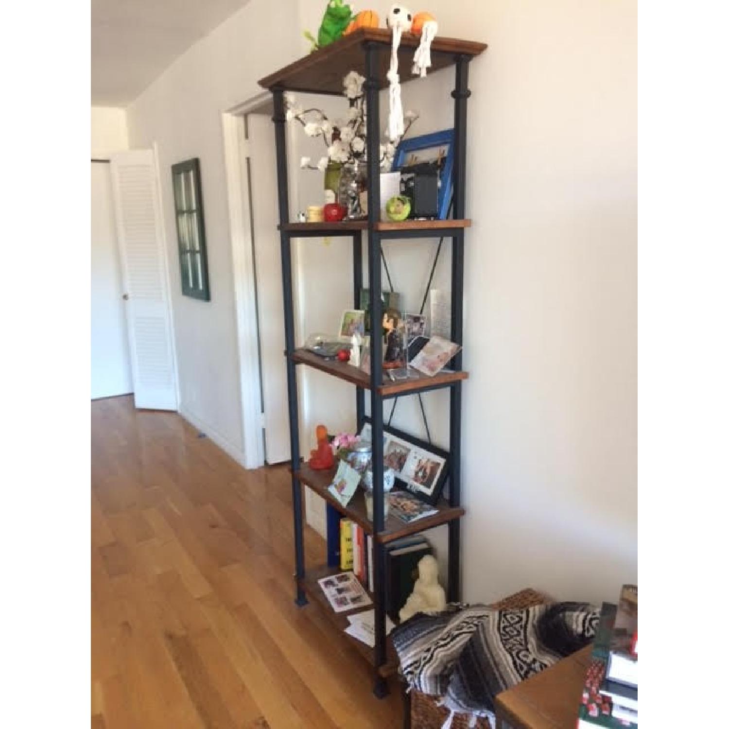 Tribecca Home Myra Vintage Industrial Modern Rustic Bookcase - image-1