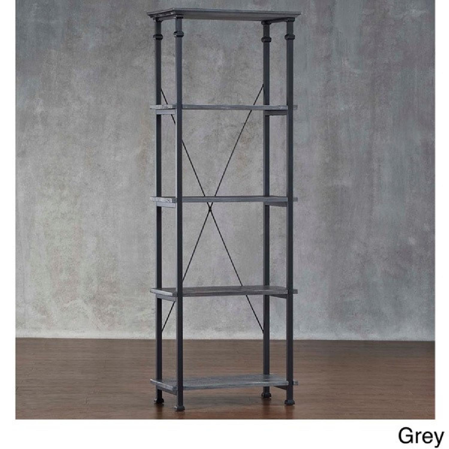 Tribecca Home Myra Vintage Industrial Modern Rustic Bookcase - image-4