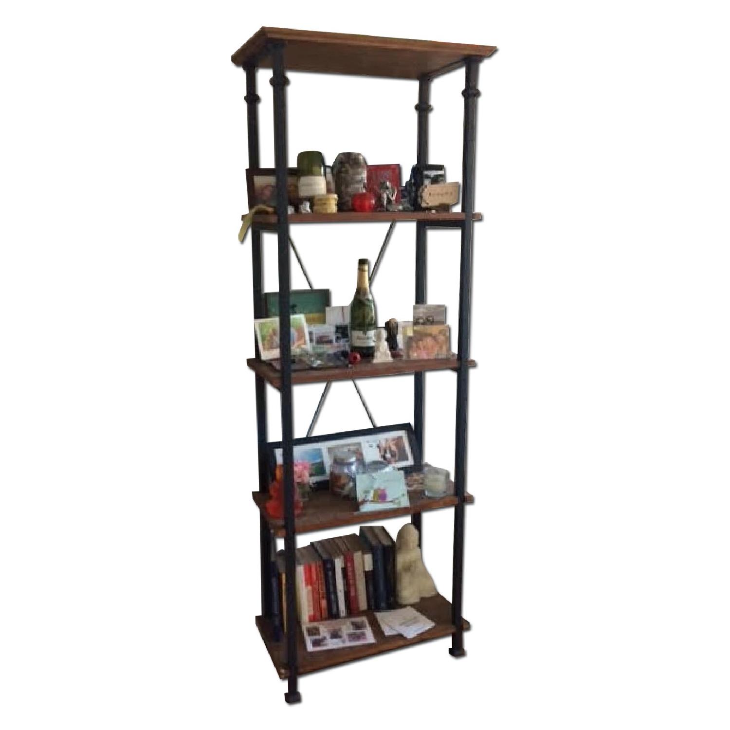 Tribecca Home Myra Vintage Industrial Modern Rustic Bookcase - image-0