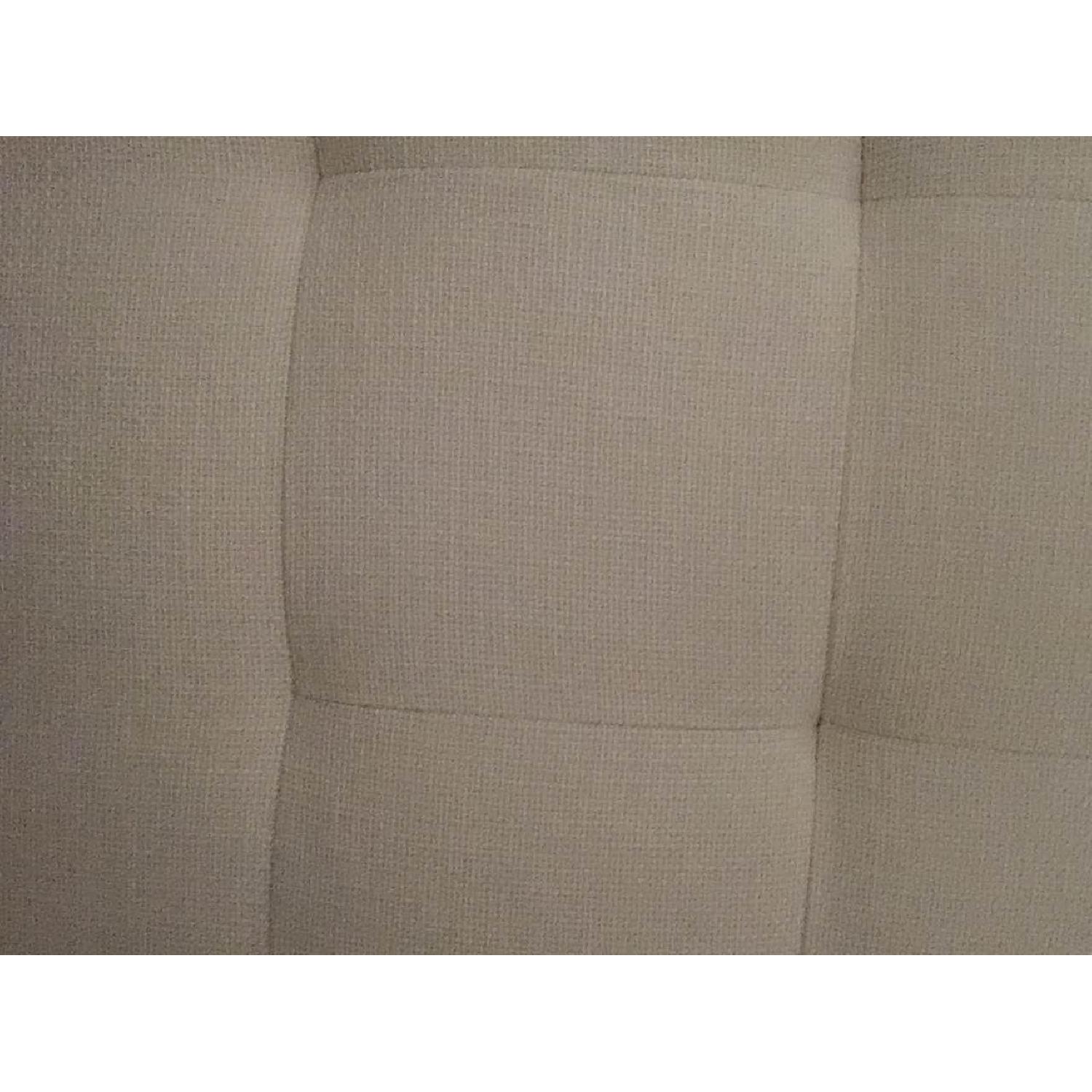 Crate & Barrel Quadrant Upholstered King Headboard - image-2