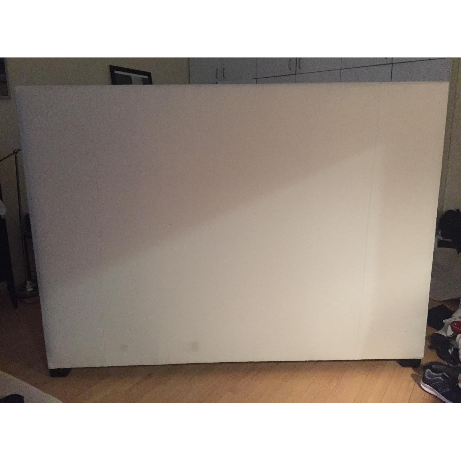 Crate & Barrel Quadrant Upholstered King Headboard - image-4