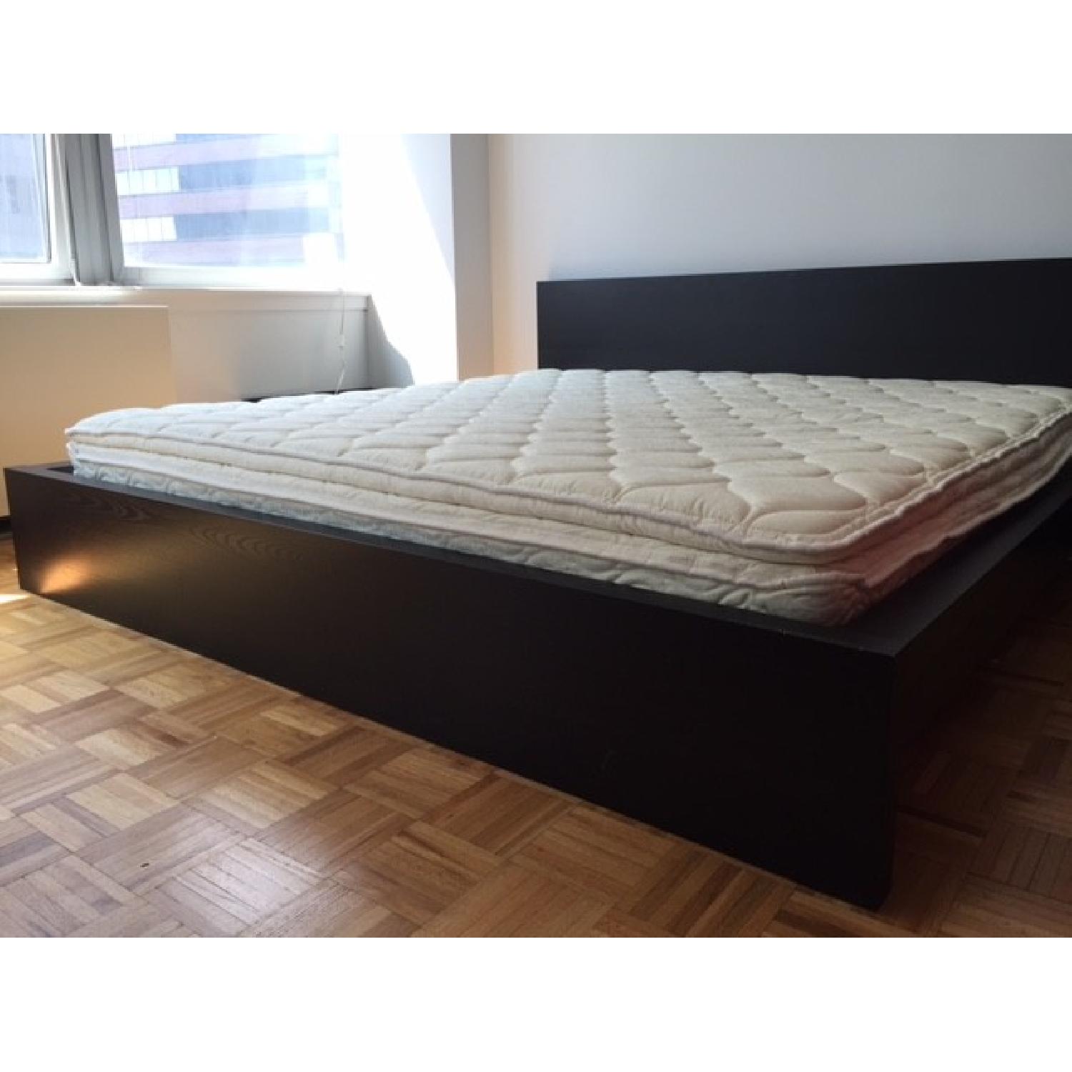 Ikea Malm King Size Bed Frame w/ Slatted Bed Base AptDeco