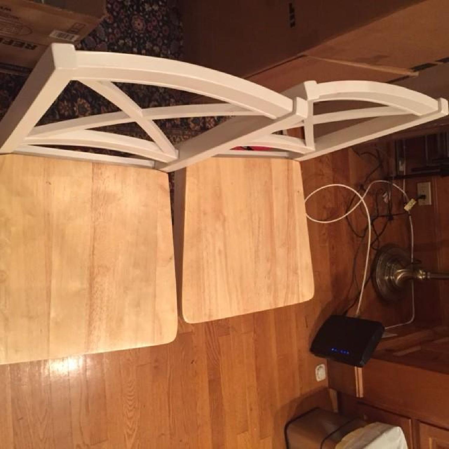 White Wooden Counter Stools - image-2