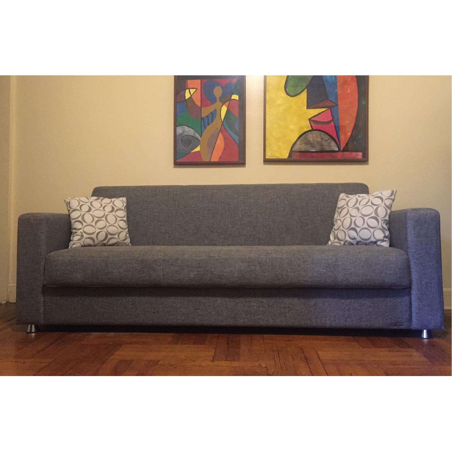 Istikbal Furniture Tokyo Diego Gray Convertible Sofa Bed - image-2