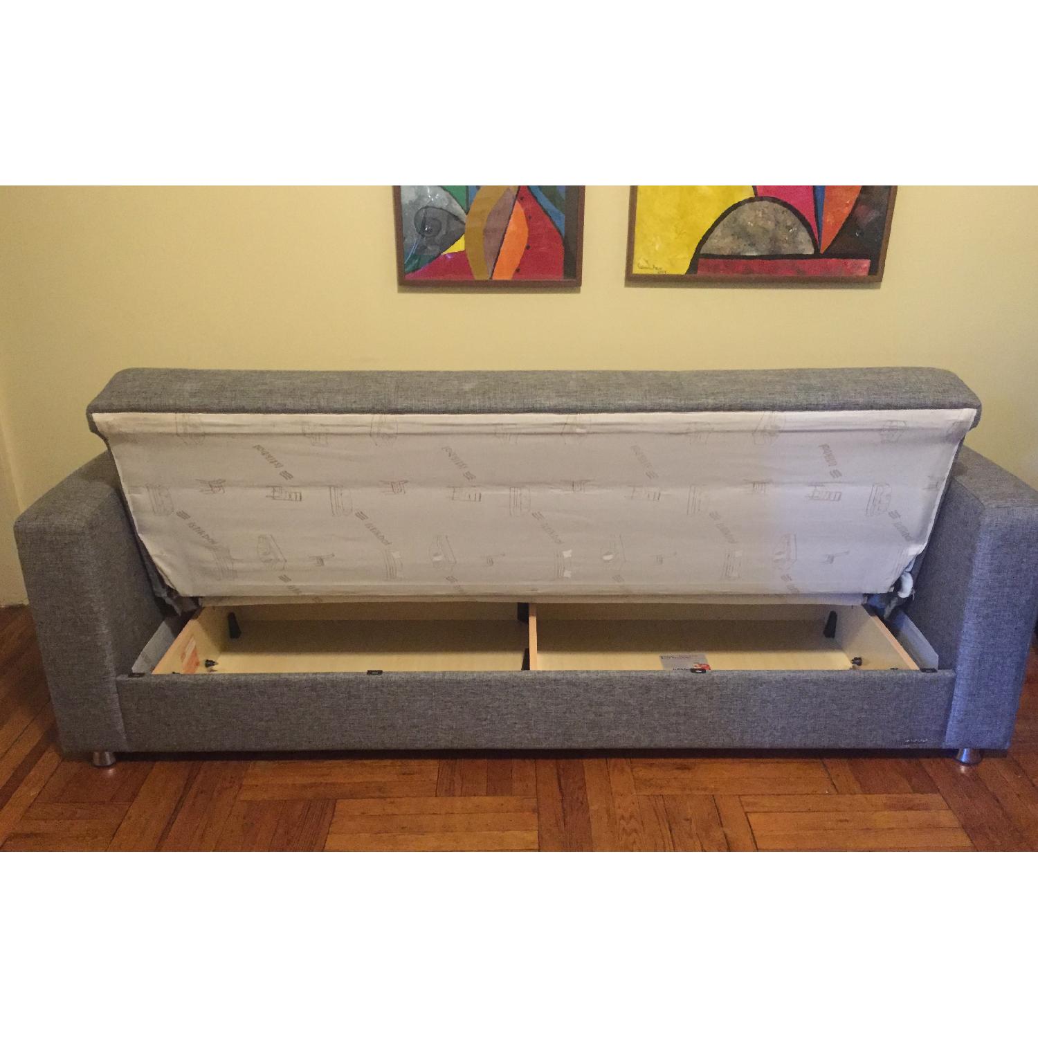 Istikbal Furniture Tokyo Diego Gray Convertible Sofa Bed - image-3