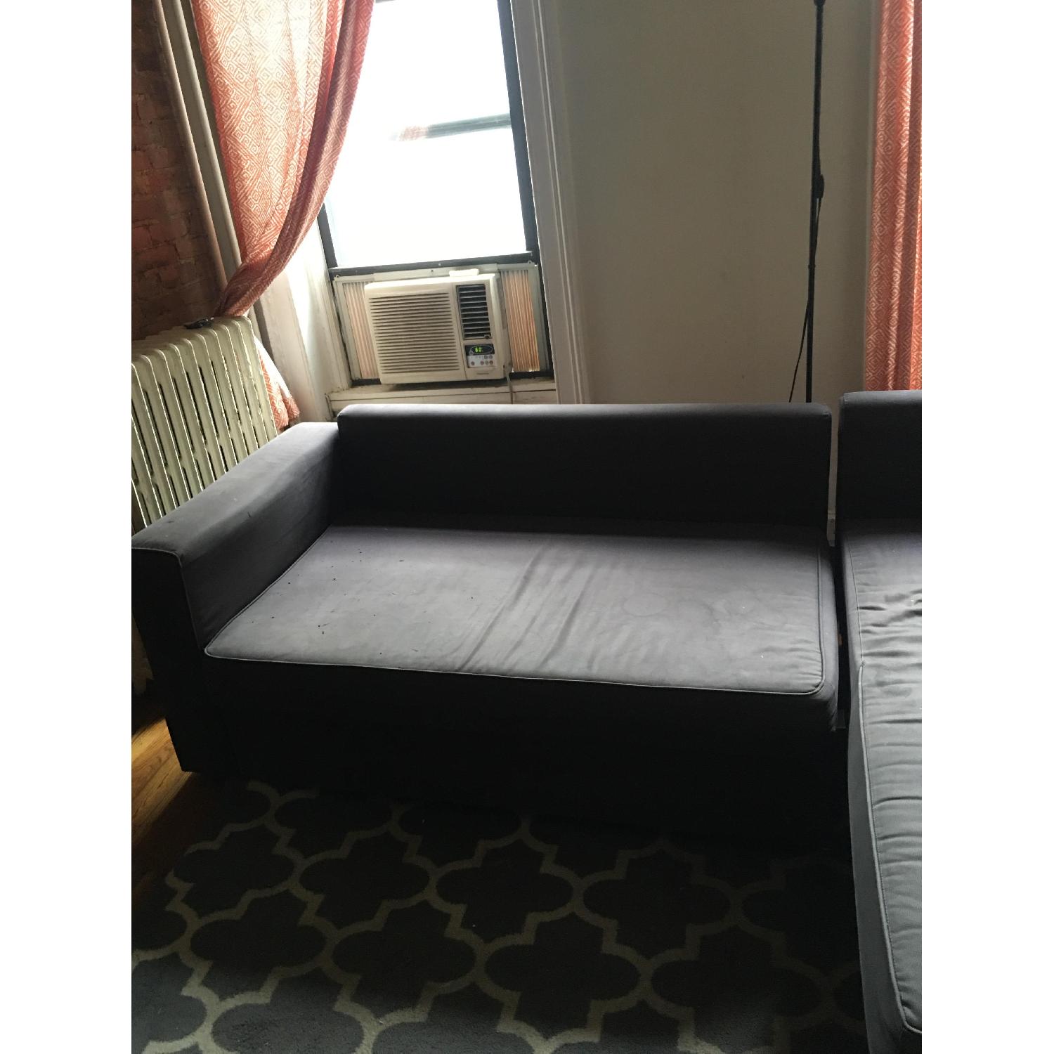 Ikea LShape Sleeper Sofa AptDeco