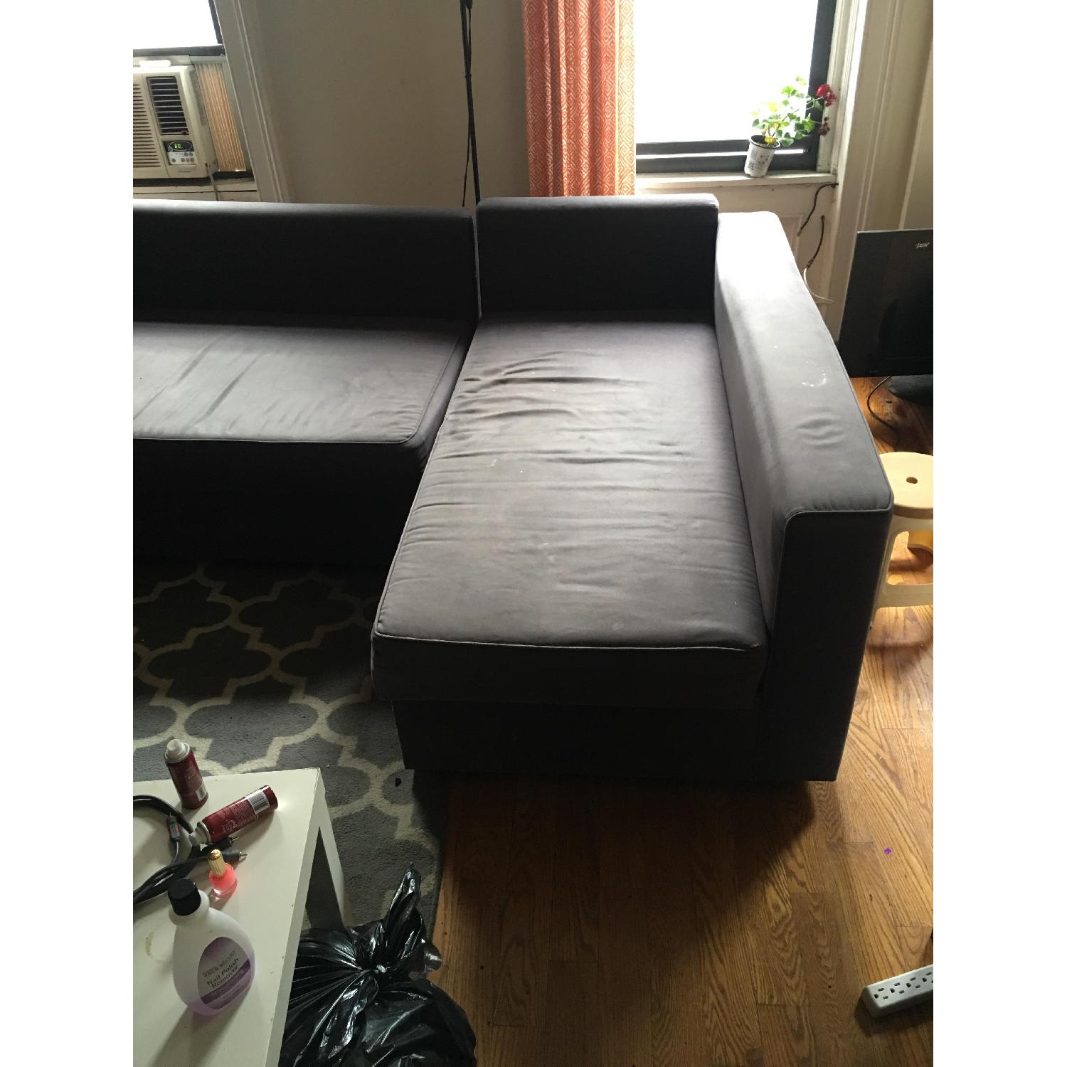Ikea LShape Sleeper Sofa AptDeco