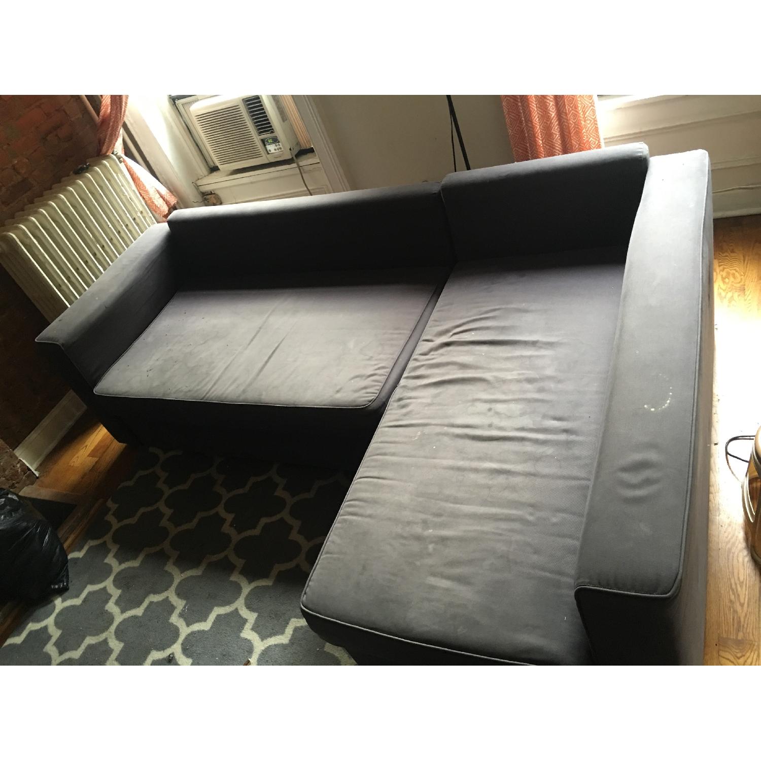 Ikea LShape Sleeper Sofa AptDeco