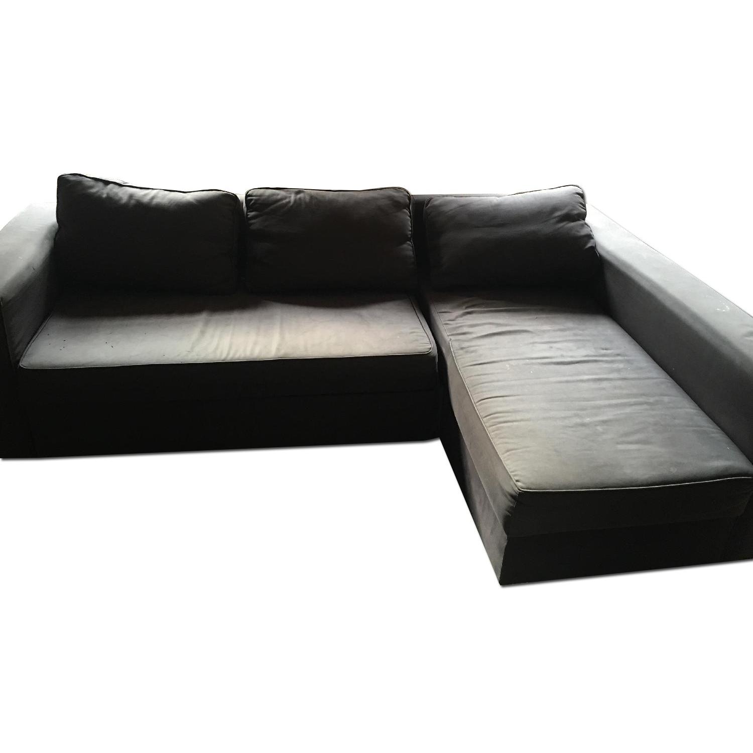 Ikea LShape Sleeper Sofa AptDeco
