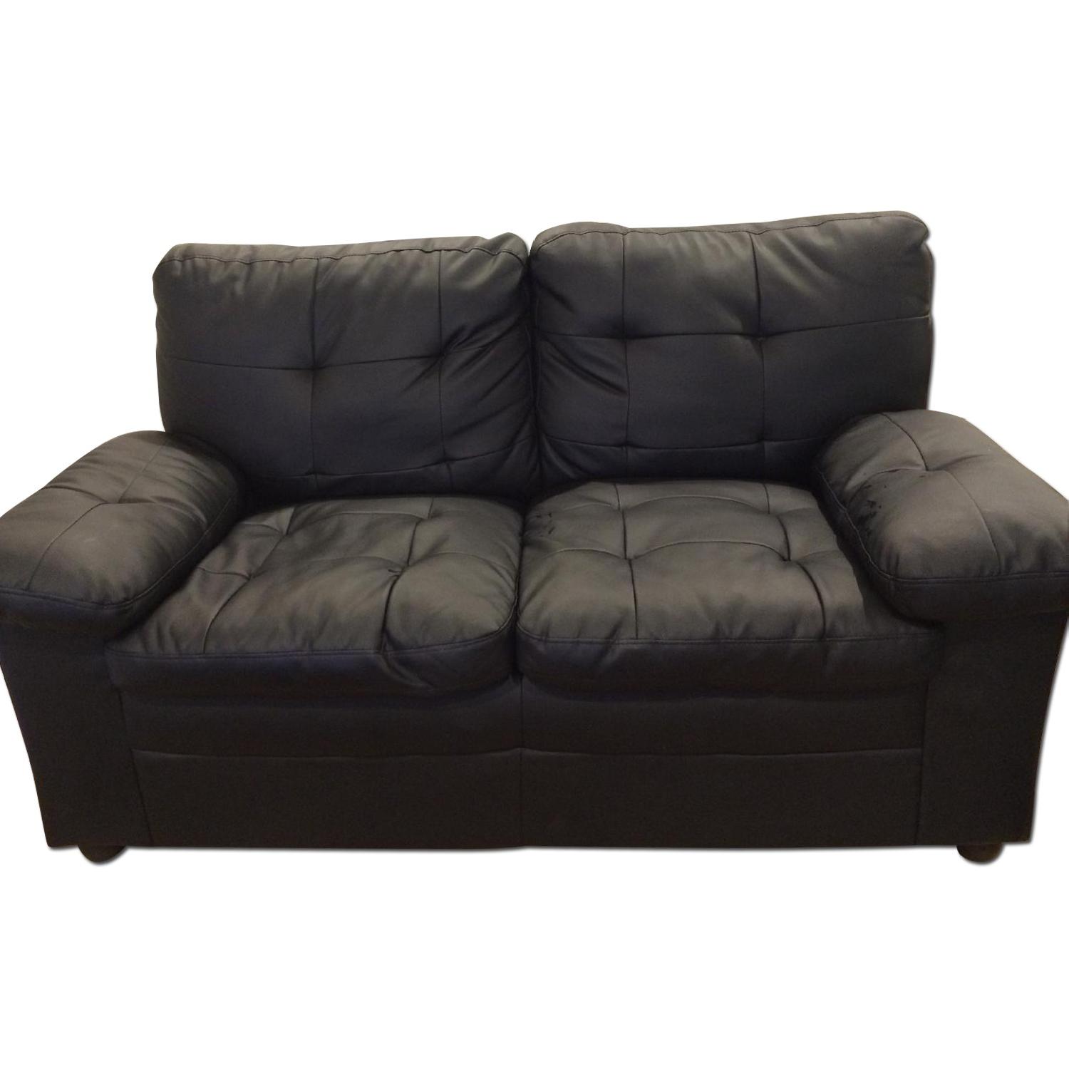 Buchanan Faux Leather Loveseat - image-0