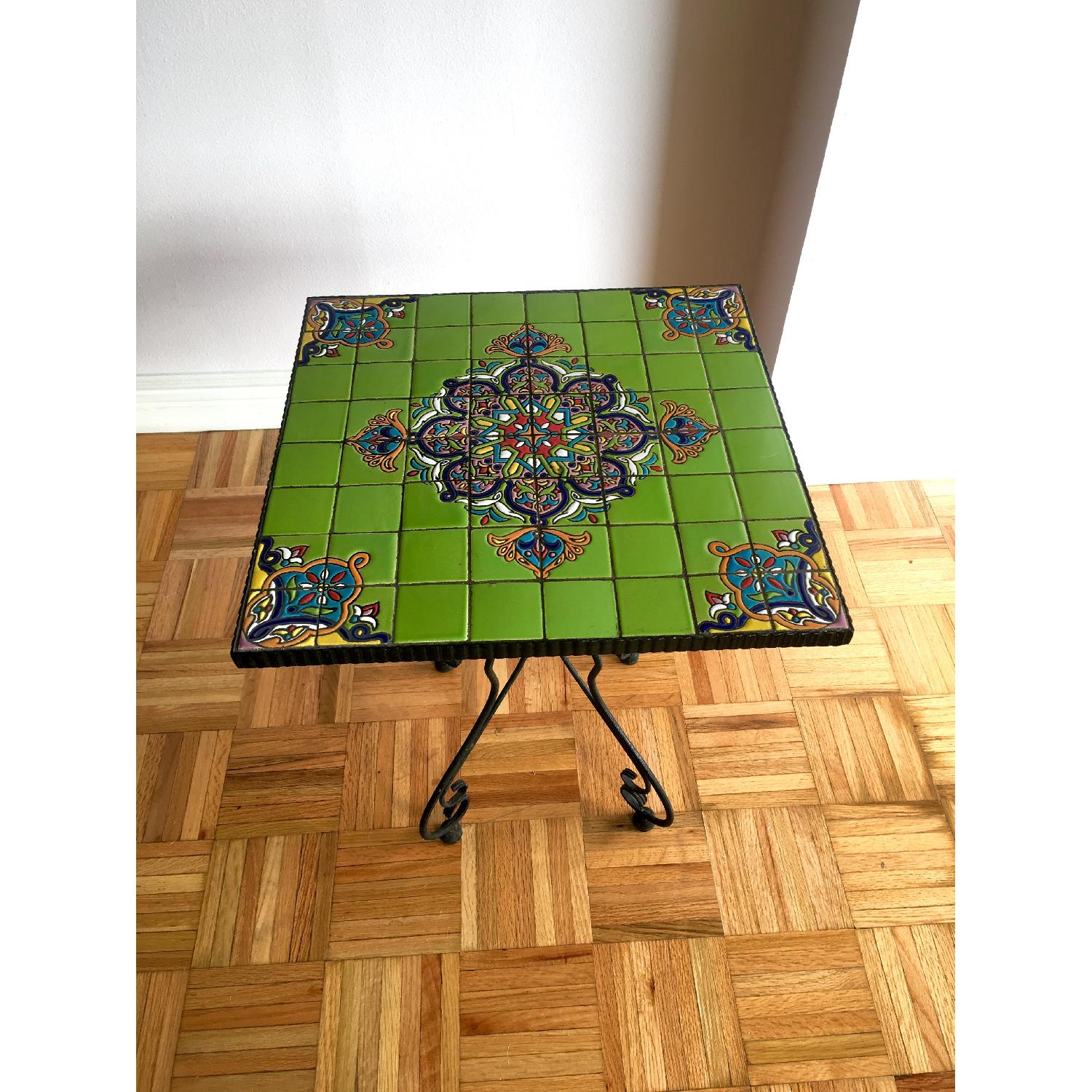Pier 1 Artisanal Mosaic Accent Table AptDeco