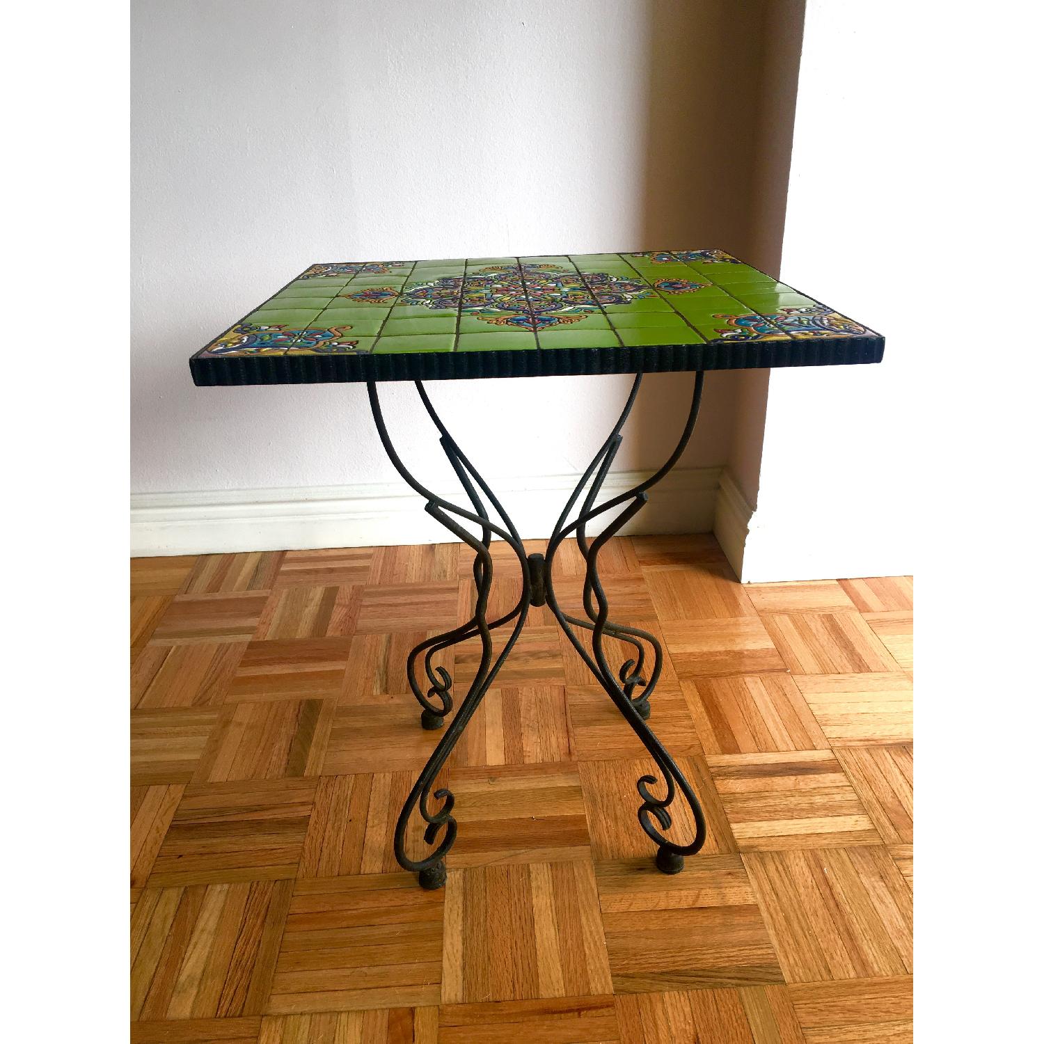 Pier 1 Artisanal Mosaic Accent Table AptDeco