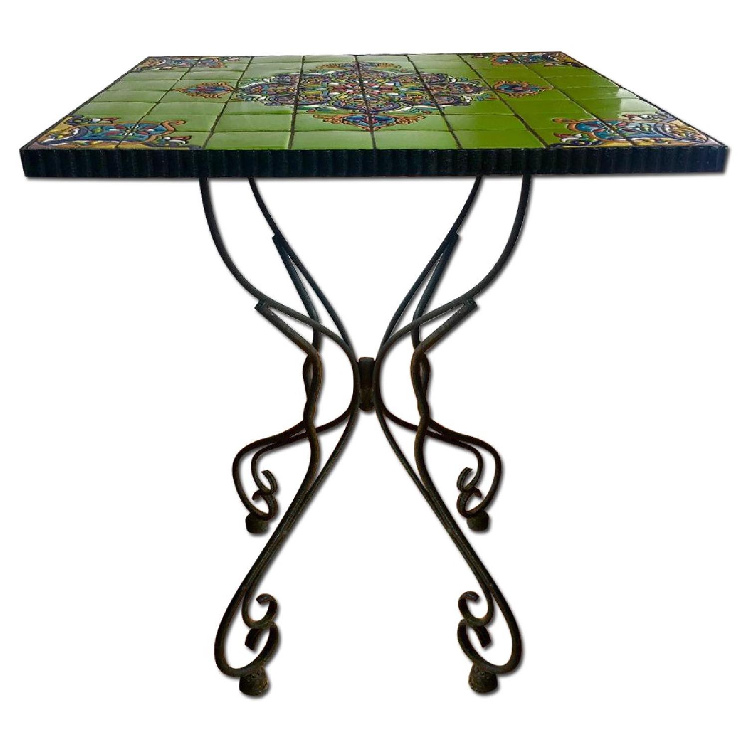 Pier 1 Artisanal Mosaic Accent Table AptDeco