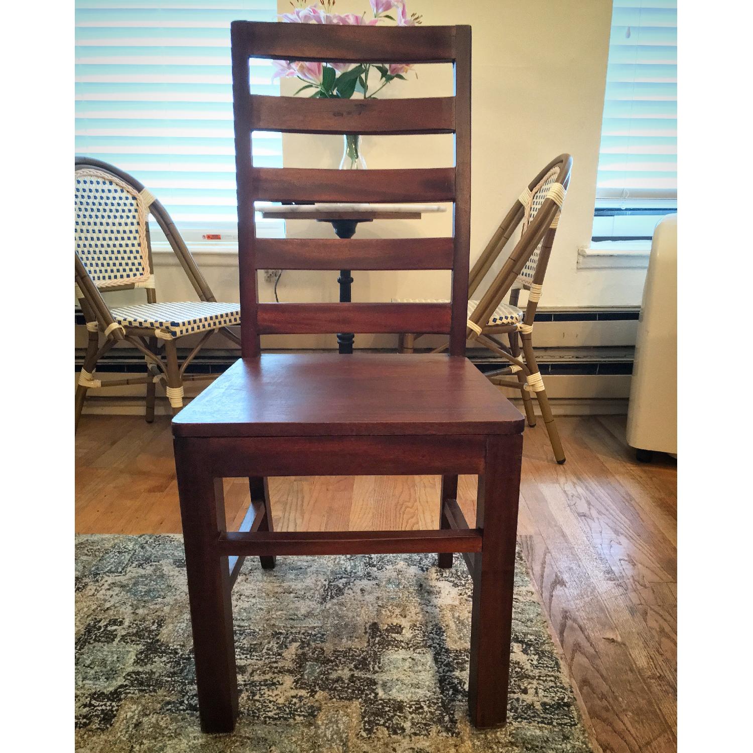 Solid Mahogany Dining Room Table w/ 6 Chairs - image-4