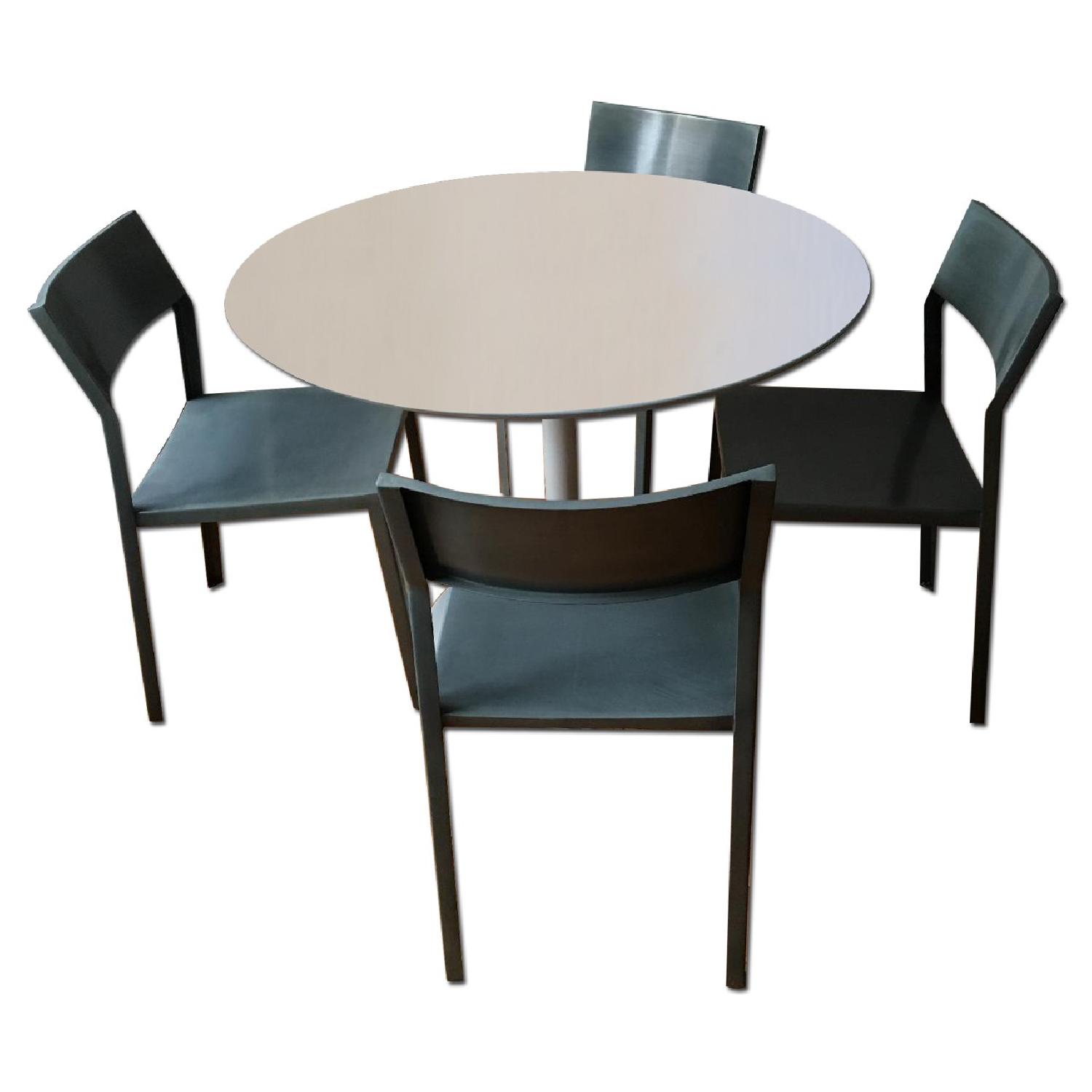 CB2 Dining Table w/ 4 Chairs - AptDeco