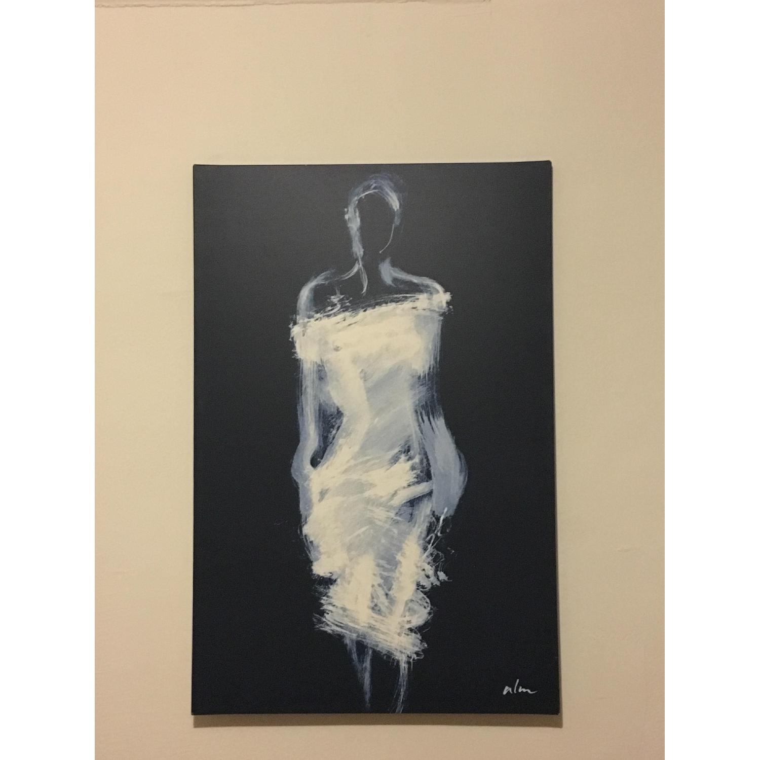 Ikea Pjatteryd Woman in Dress Print on Canvas - image-1