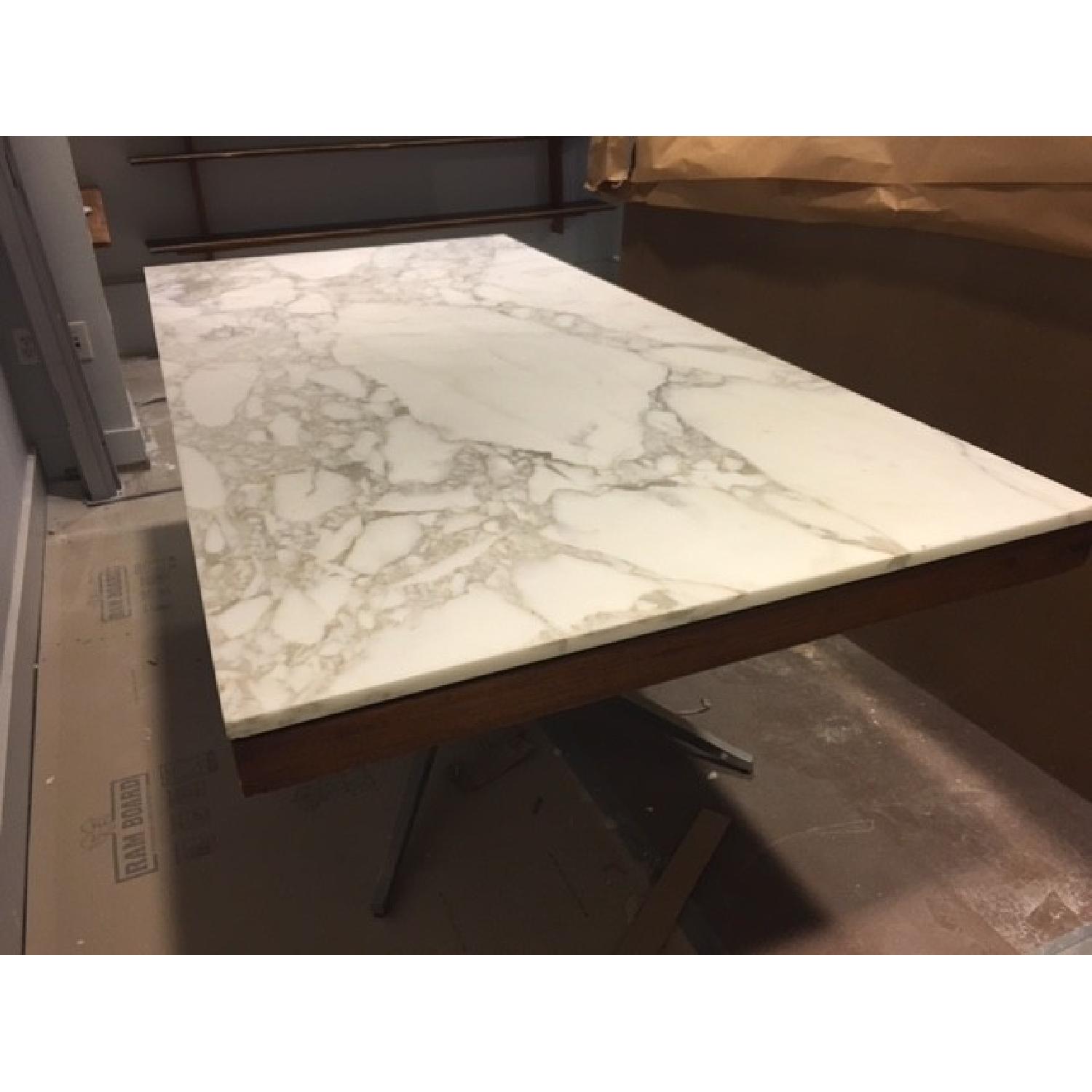 Florence Knoll Rosewood Marble Dining Table - image-2