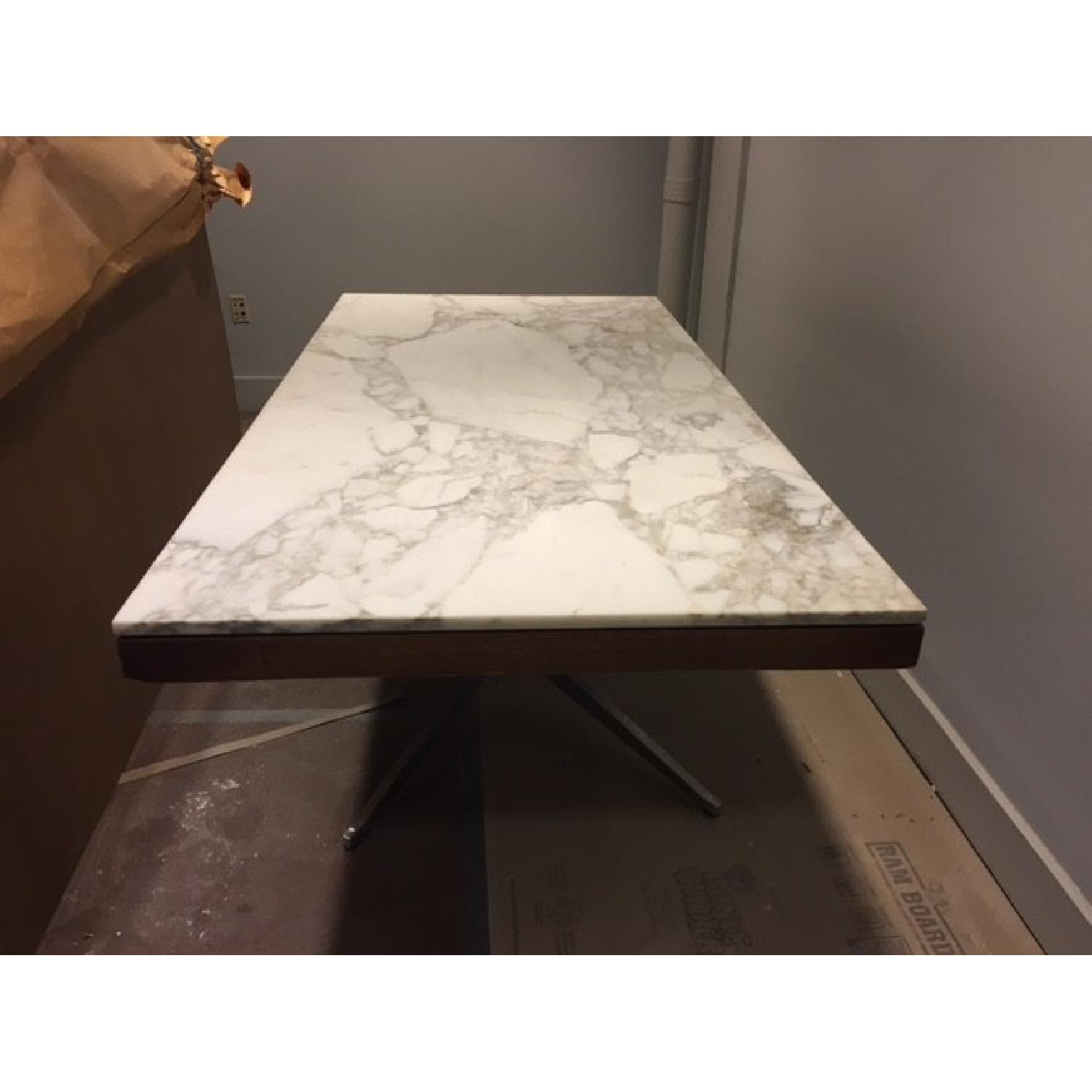 Florence Knoll Rosewood Marble Dining Table - image-3