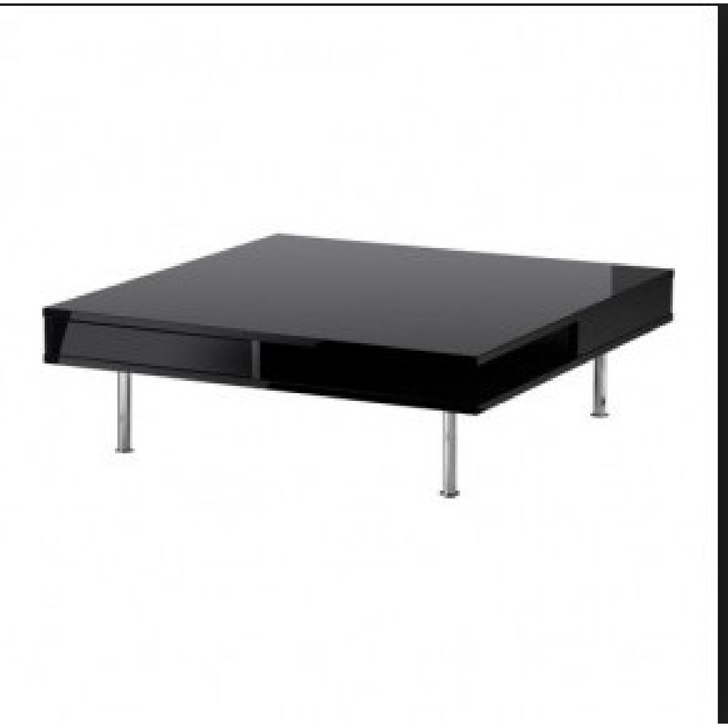 Ikea Black Gloss Coffee Table - image-1