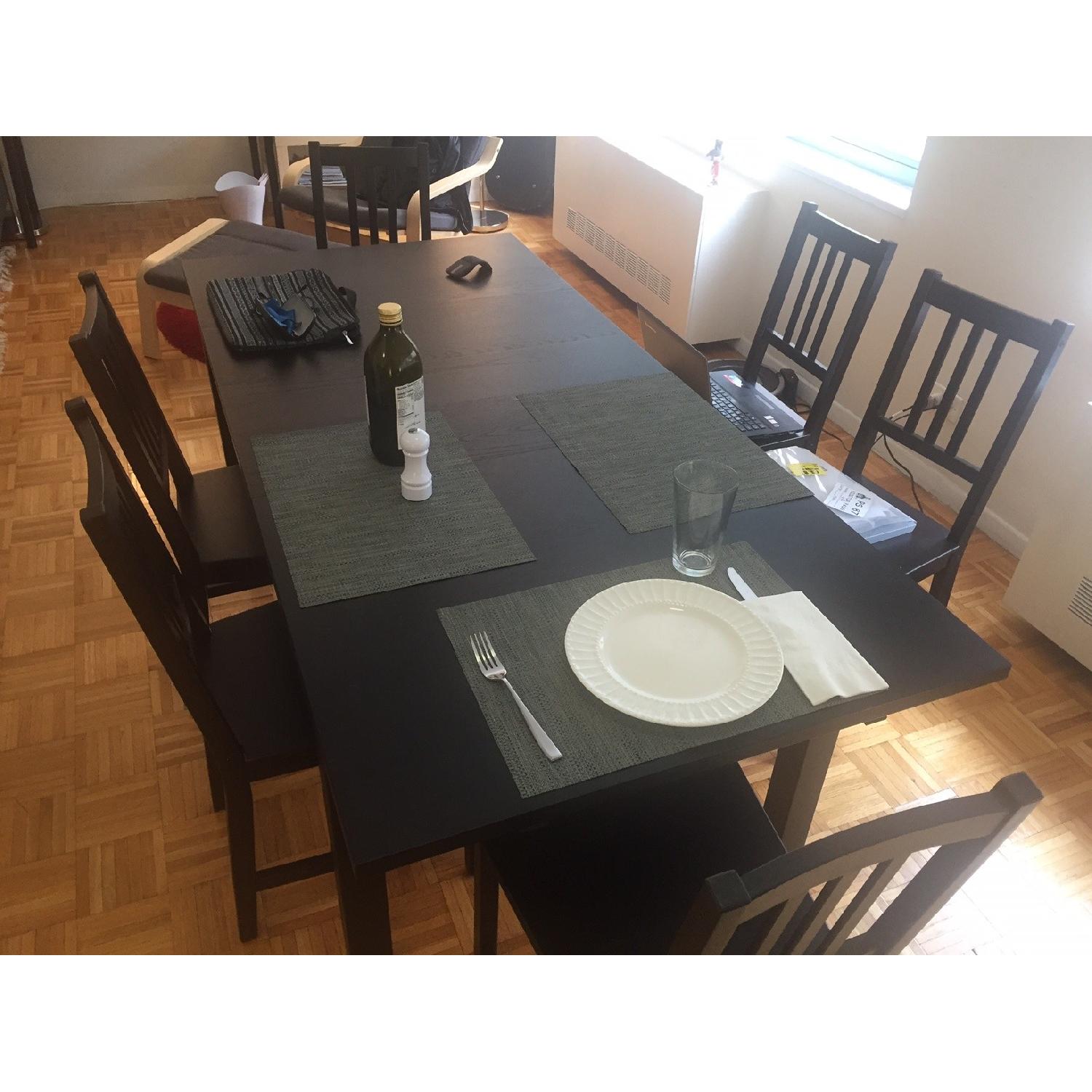 Ikea Expandable Dining Table w/ 6 Chairs - image-2