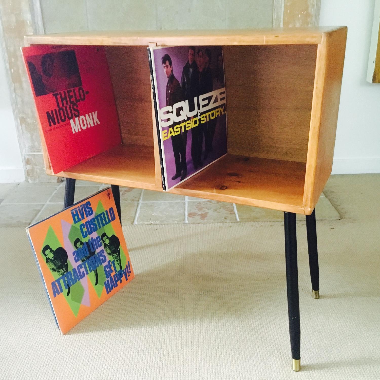 Vintage LP Record Album Storage Cabinet - image-5