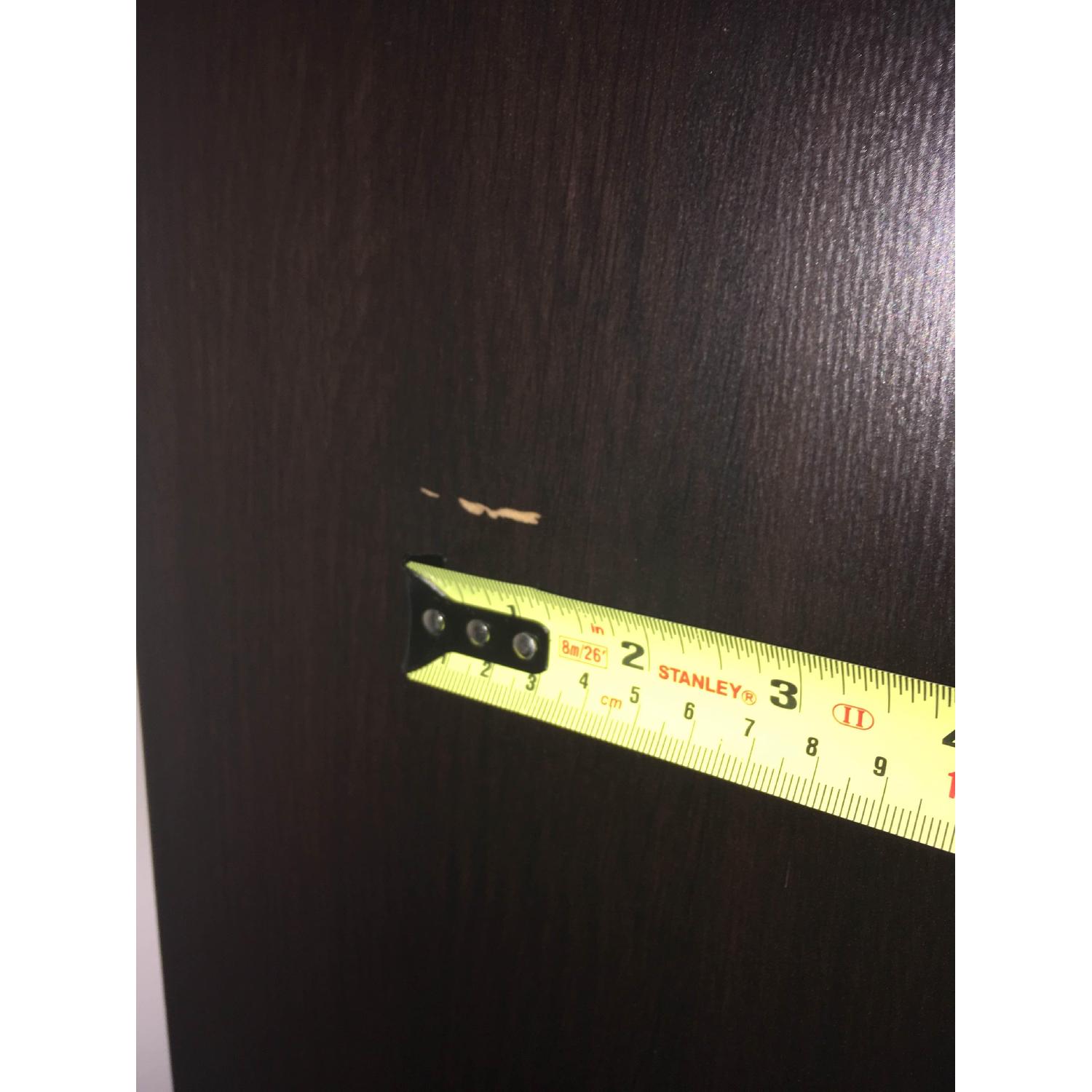 Ikea Black Bookcase w/ 4 Drawers AptDeco