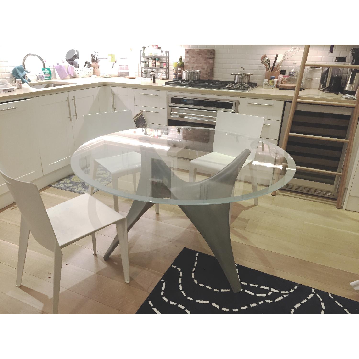 Molteni & C Arc Glass Top Dining Table - image-3
