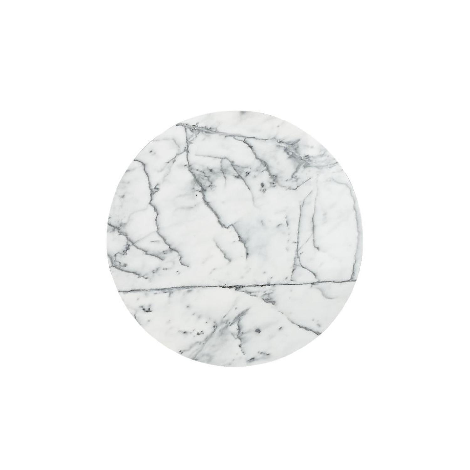 CB2 Marble Round Coffee Table - image-3