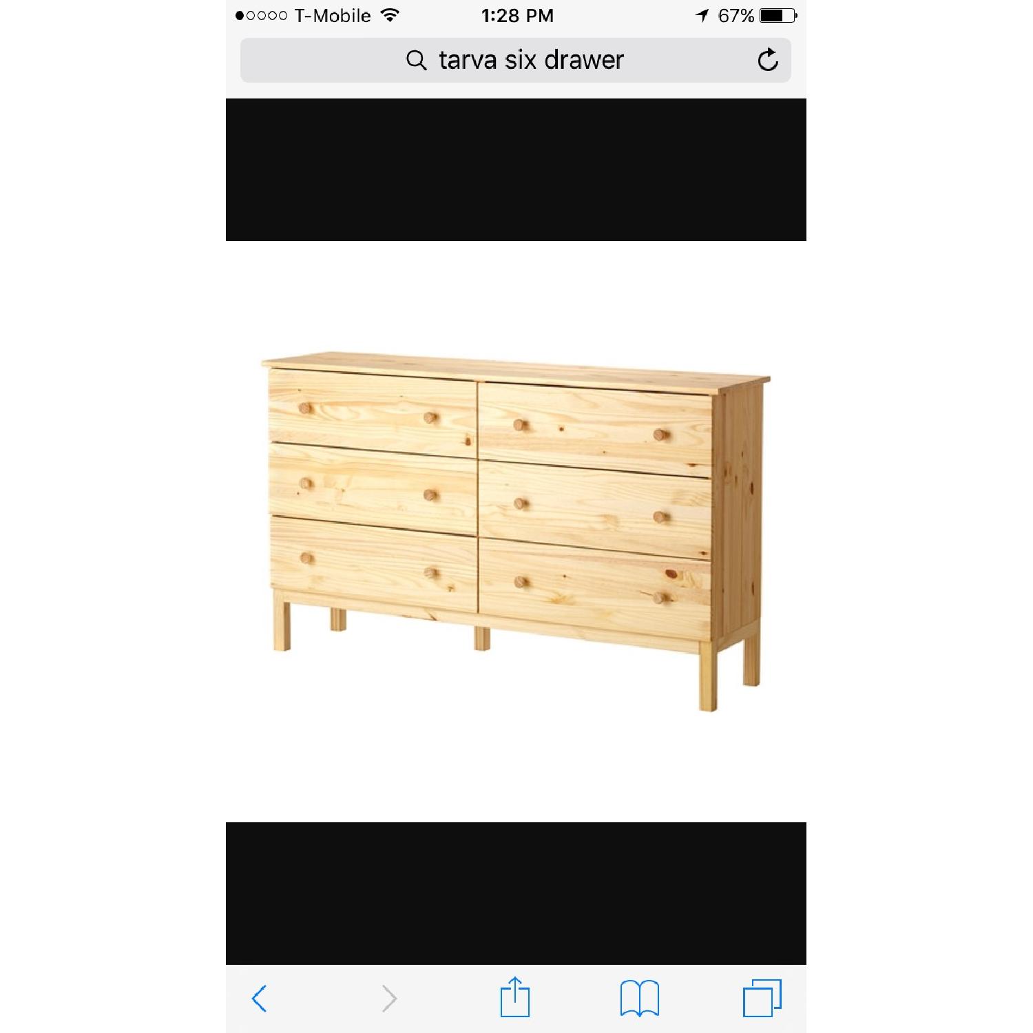 Ikea Tarva Solid Pine 6 Drawer Dresser Aptdeco