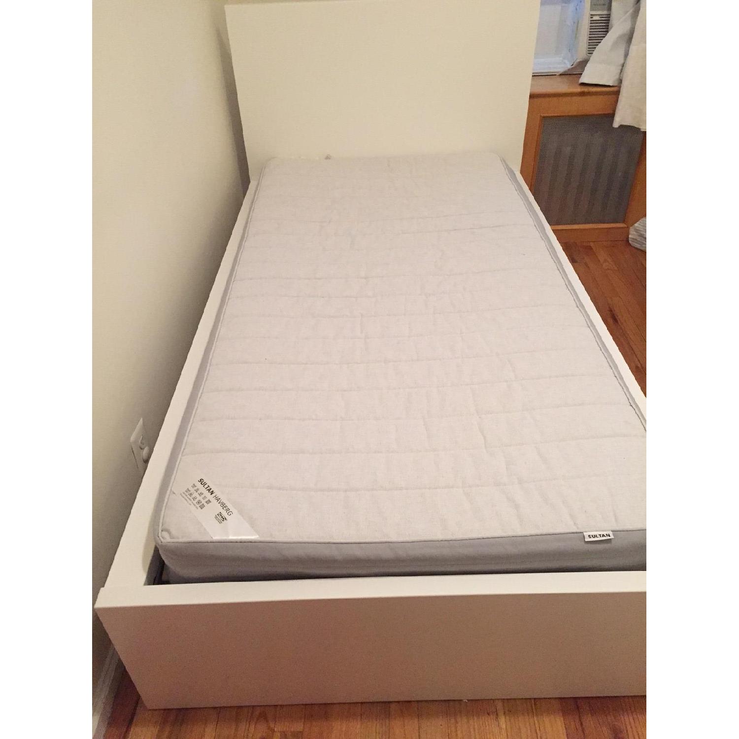 Ikea Malm High Twin Bed Frame in White - image-2