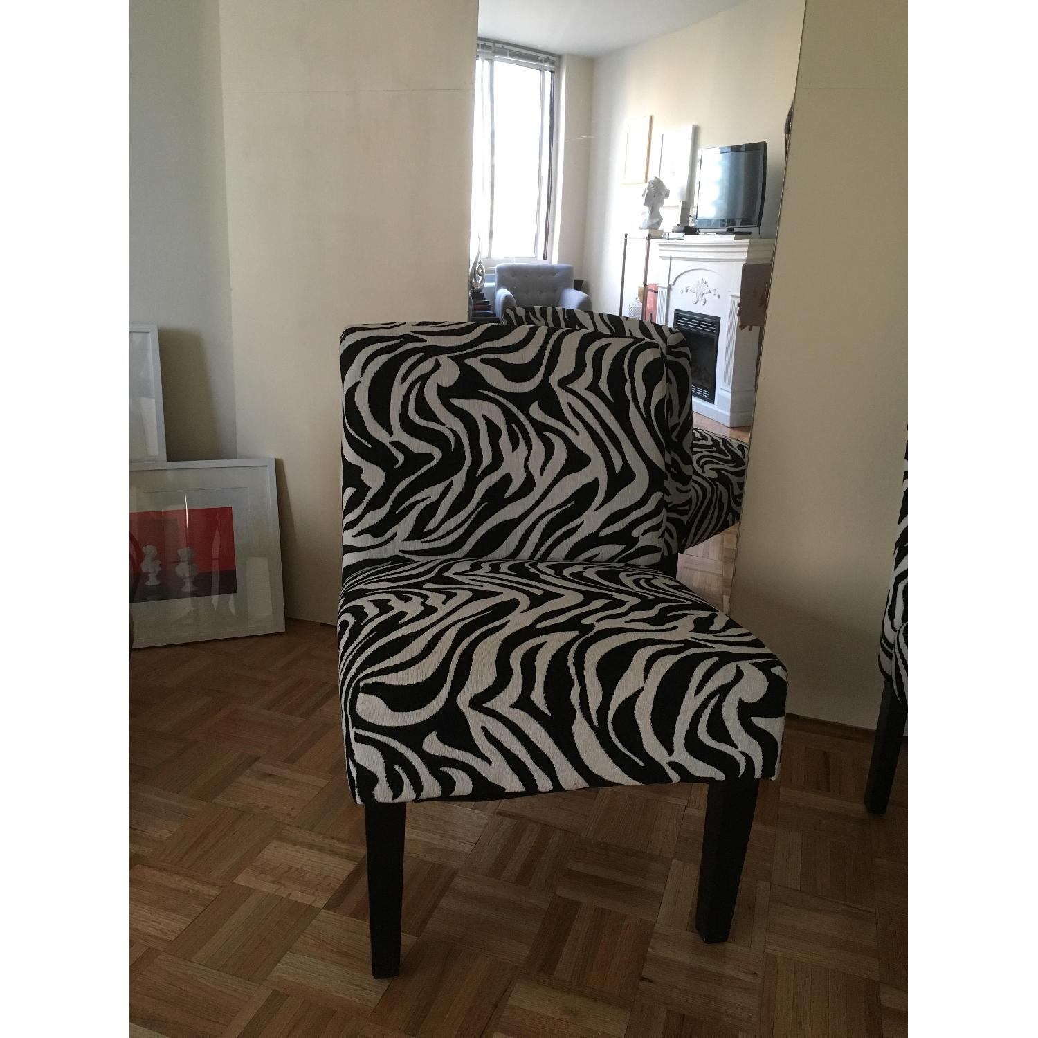 Zebra Patterned Chairs - image-2