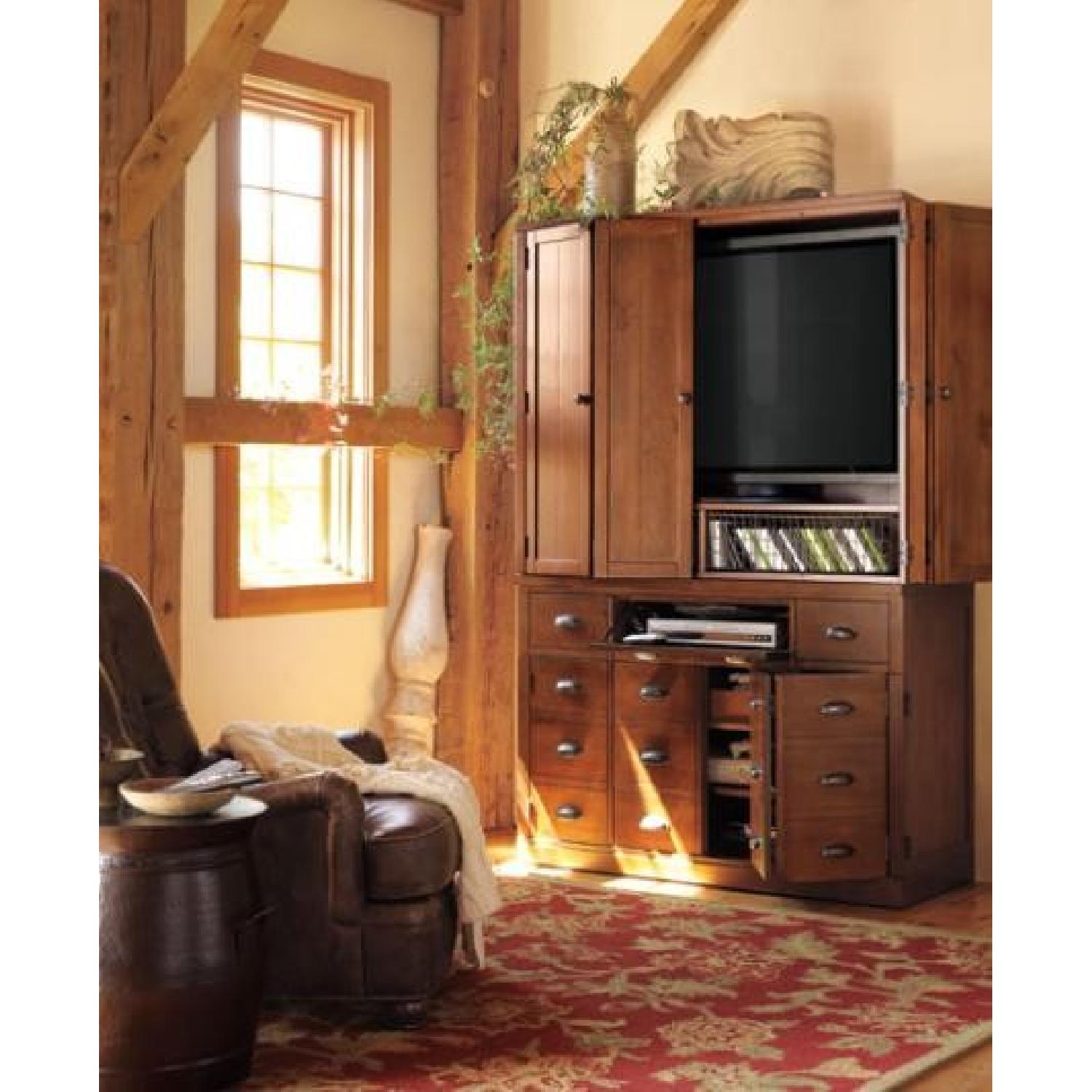 Pottery Barn Anderson Chestnut Media Center/Hutch - image-3