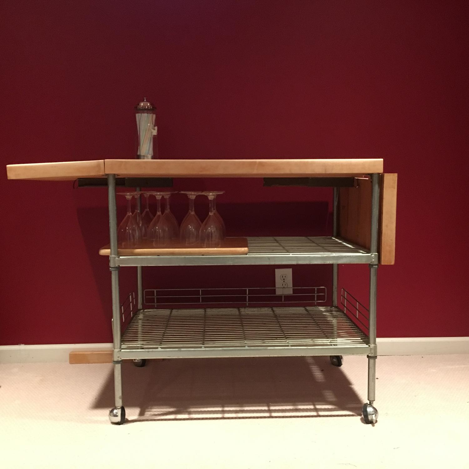 Industrial Butcher Block/Kitchen Island - image-1