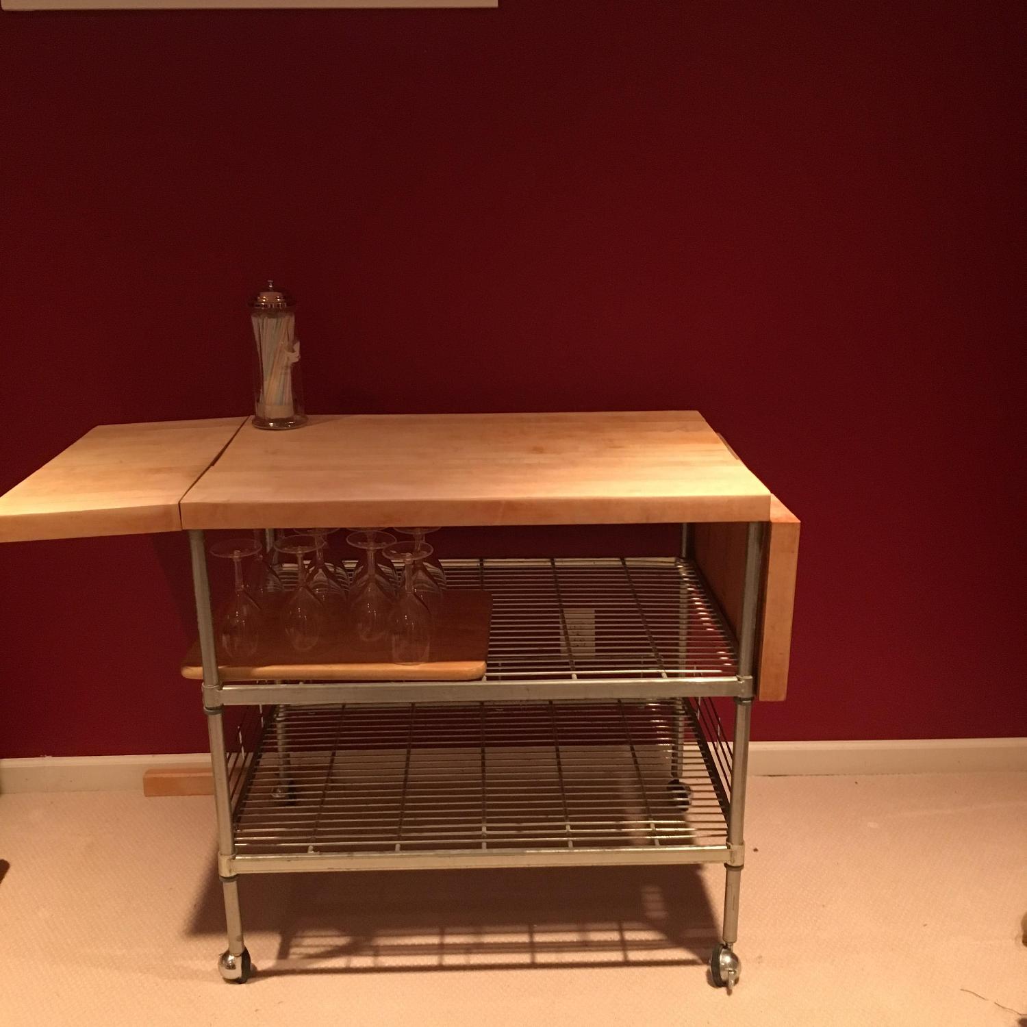 Industrial Butcher Block/Kitchen Island - image-2