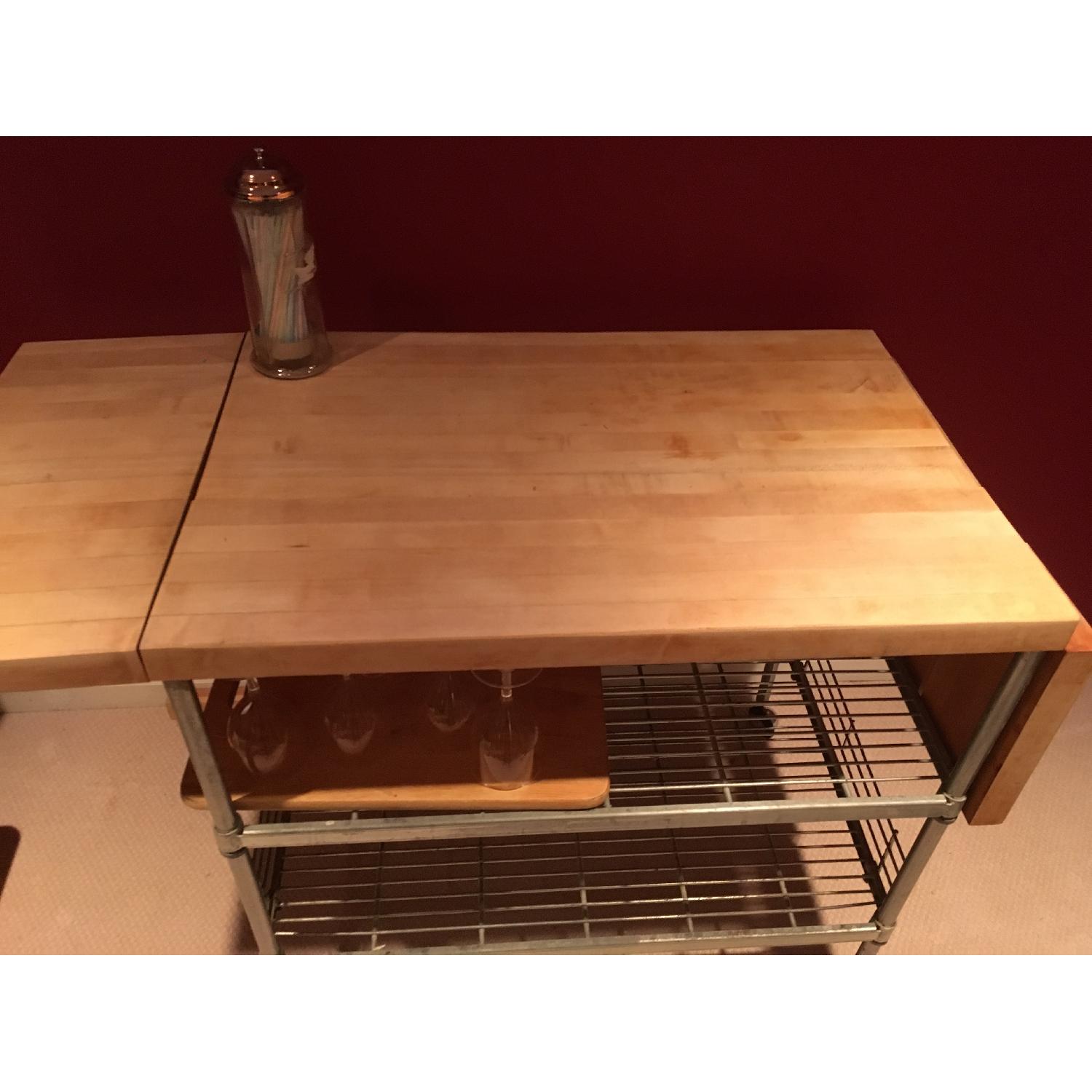 Industrial Butcher Block/Kitchen Island - image-4