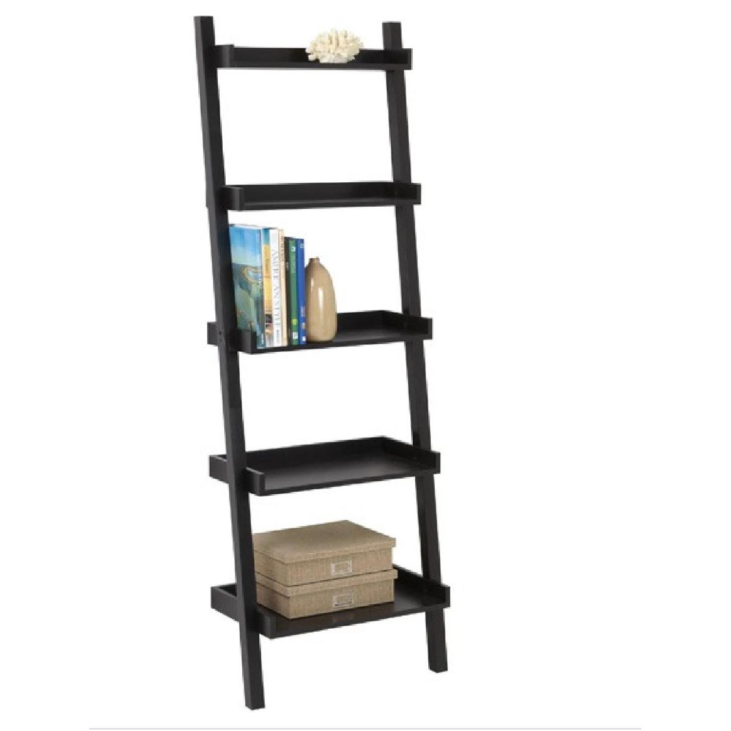 Container Store Ladder Leaning Bookcase AptDeco