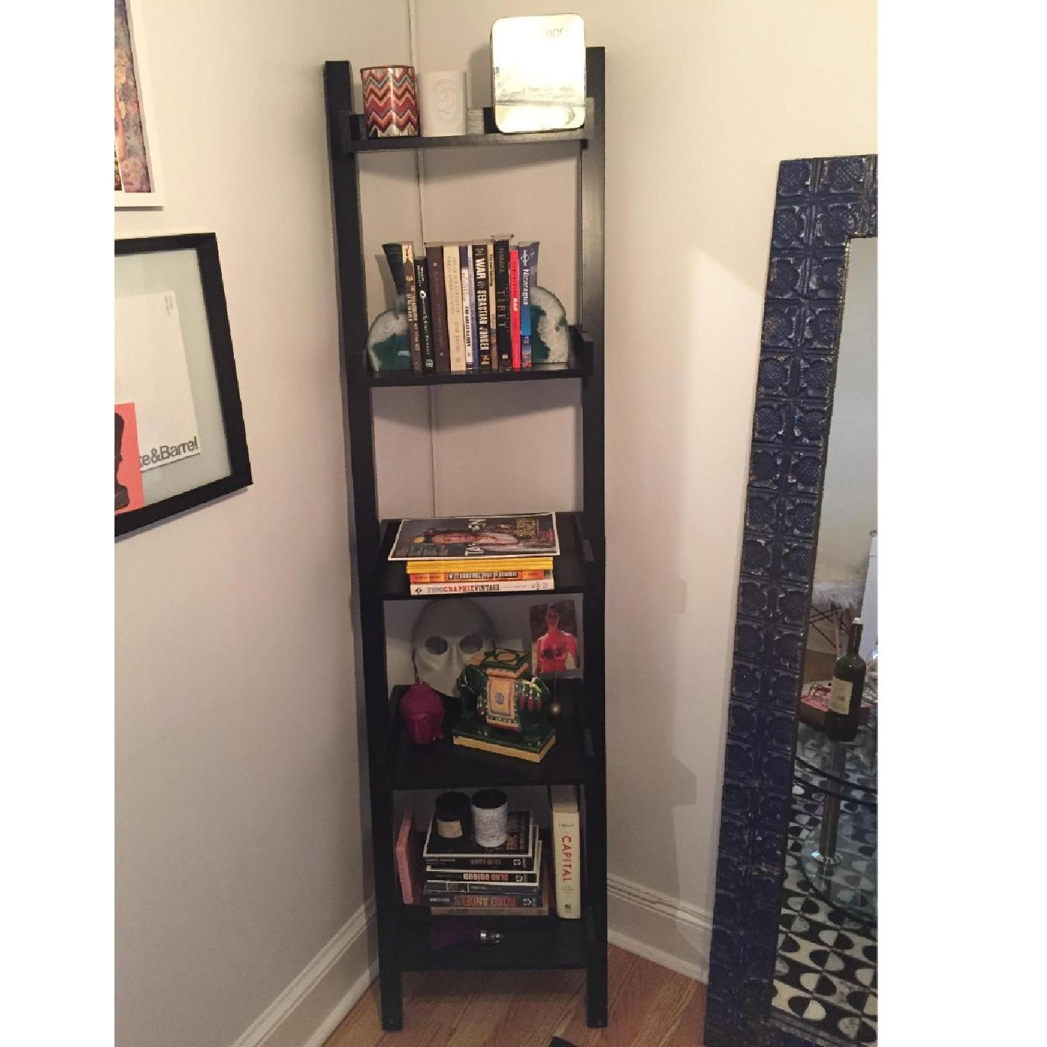 Container Store Ladder Leaning Bookcase AptDeco