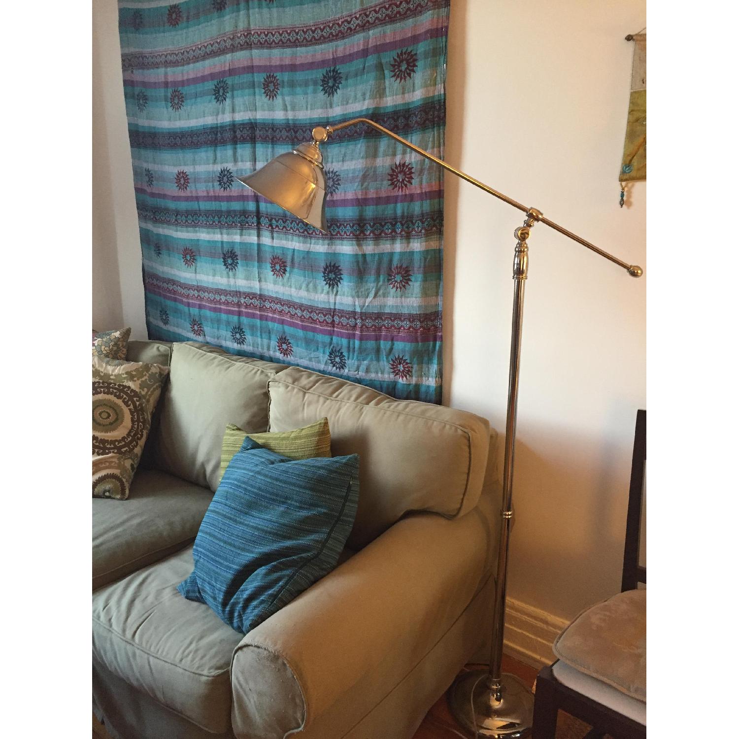 Pottery Barn Silver Cantilevered Floor Lamp - image-2