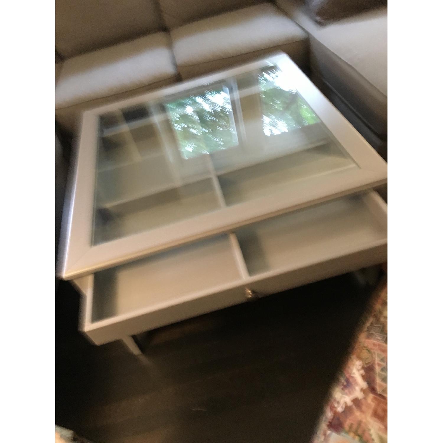 Ikea Liatorp Glass Top Coffee Table w/ Drawer - image-4